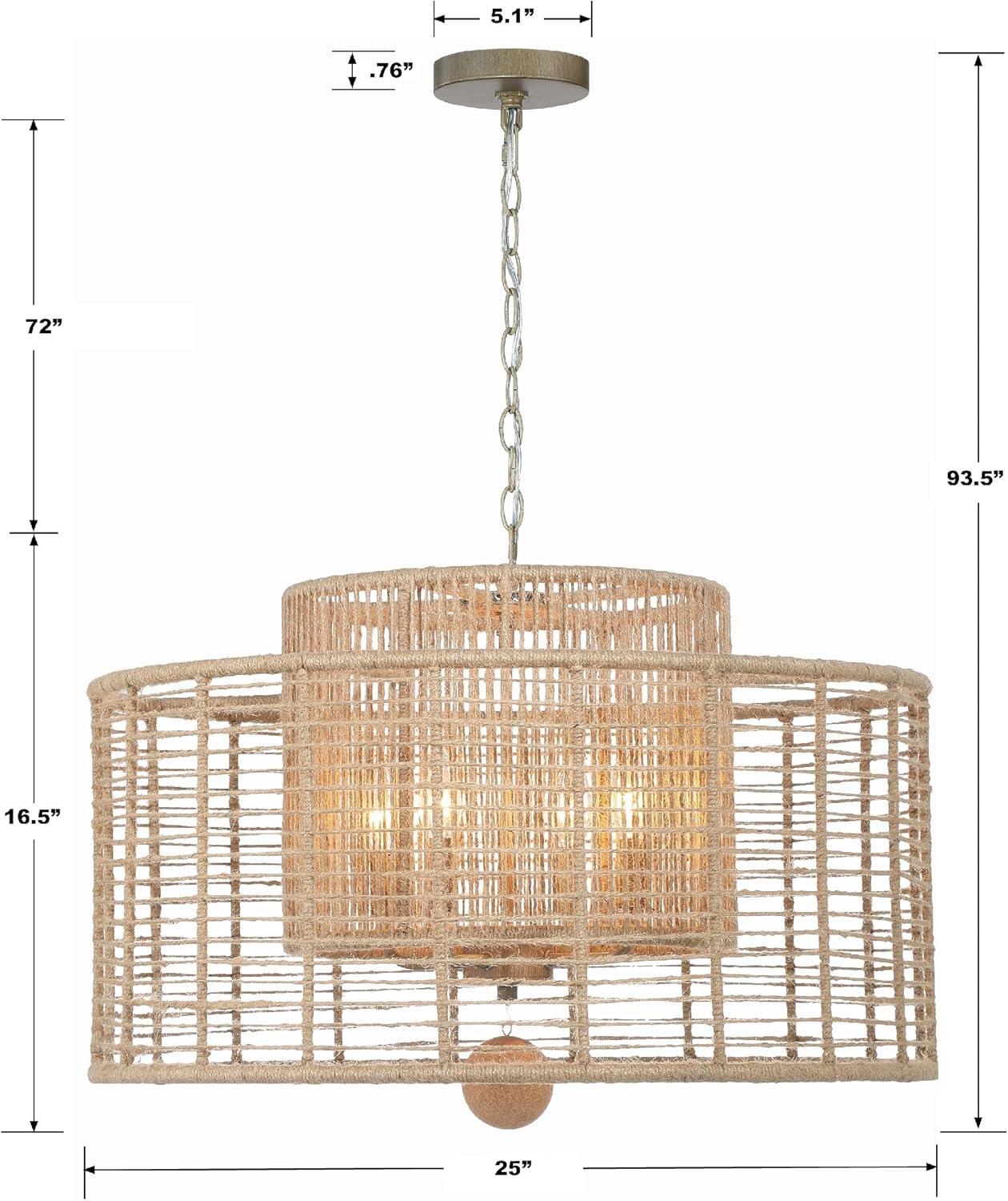 4 Light Chandelier-Burnished Silver Finish    -Traditional Installation Crystorama Lighting Jay-A5004-Bs