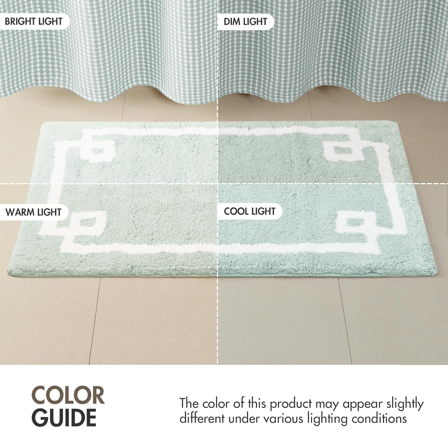 Madison Park 100% Cotton Tufted Bath Rug with Non-Slip Backing