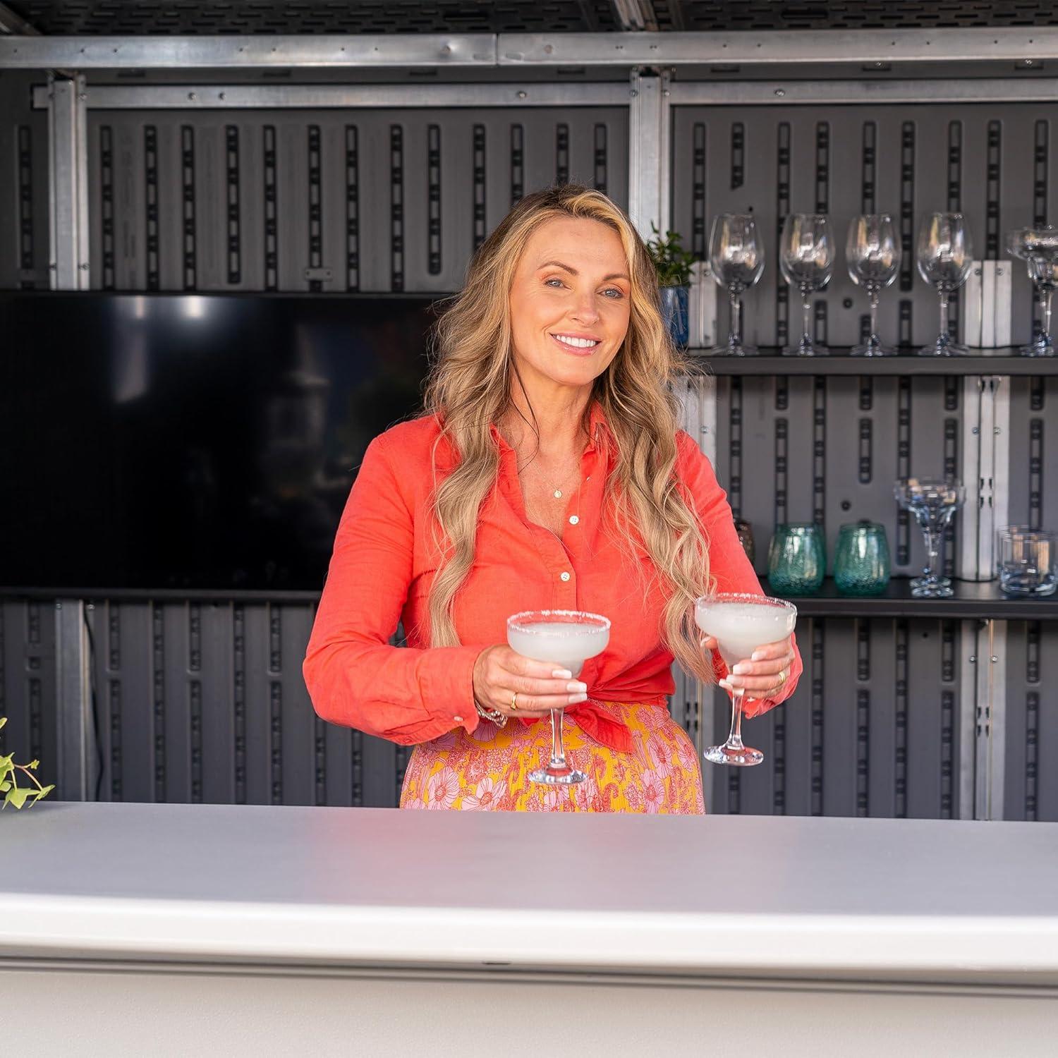 Suncast 8 ft. x 7 ft. Cabana Entertainment Shed