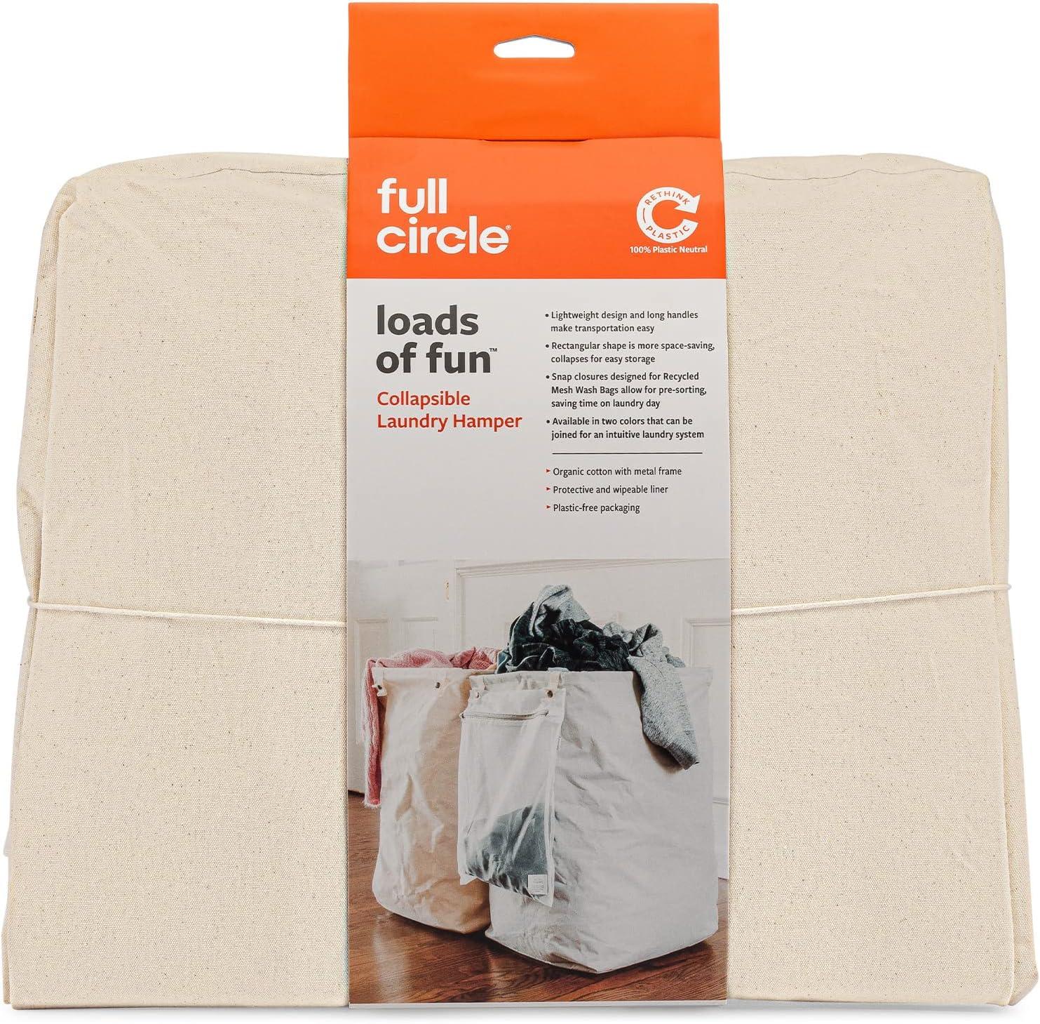 Full Circle Lads Of Fun Organic cotton with metal frame Laundry Nature Hamper