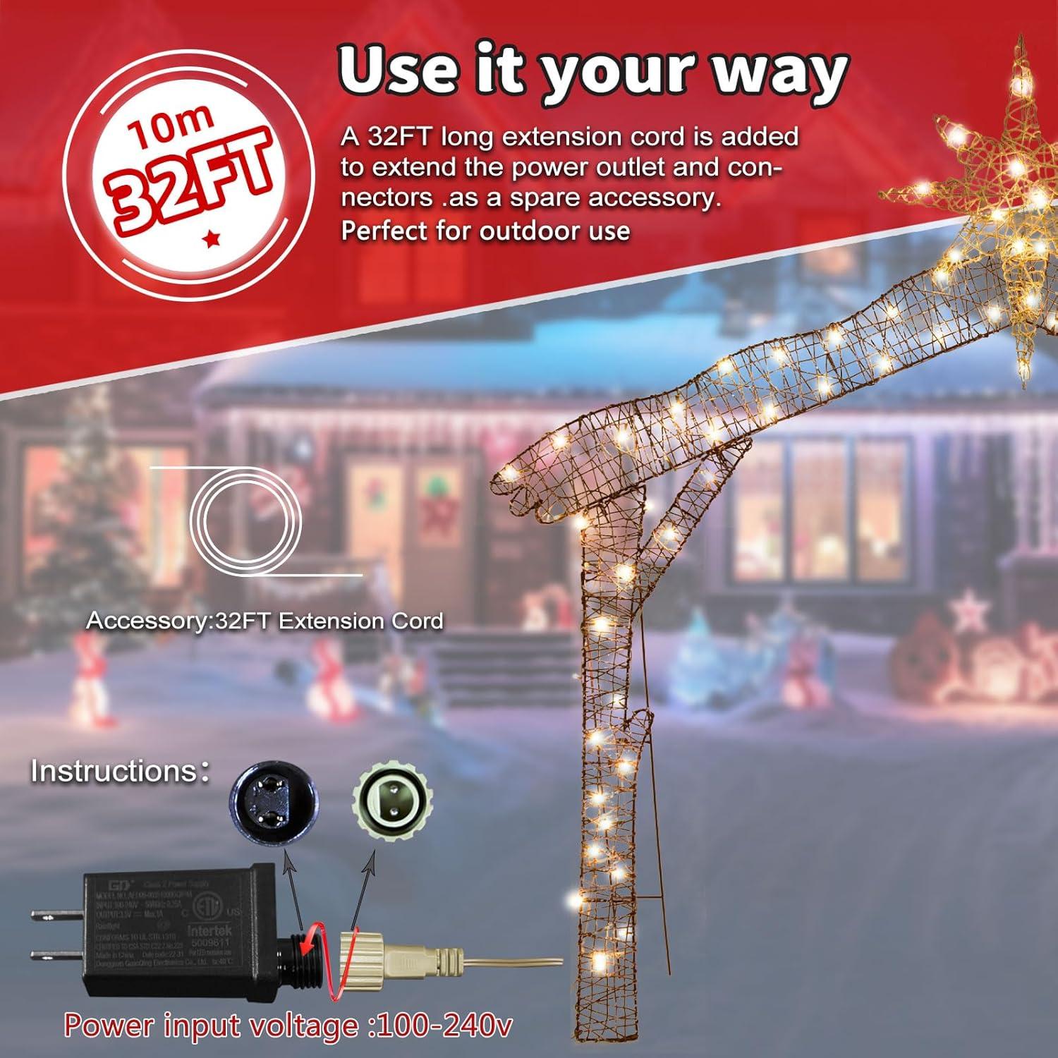 The Holiday Aisle® Christmas Nativity Scene Yard Decoration Light Display