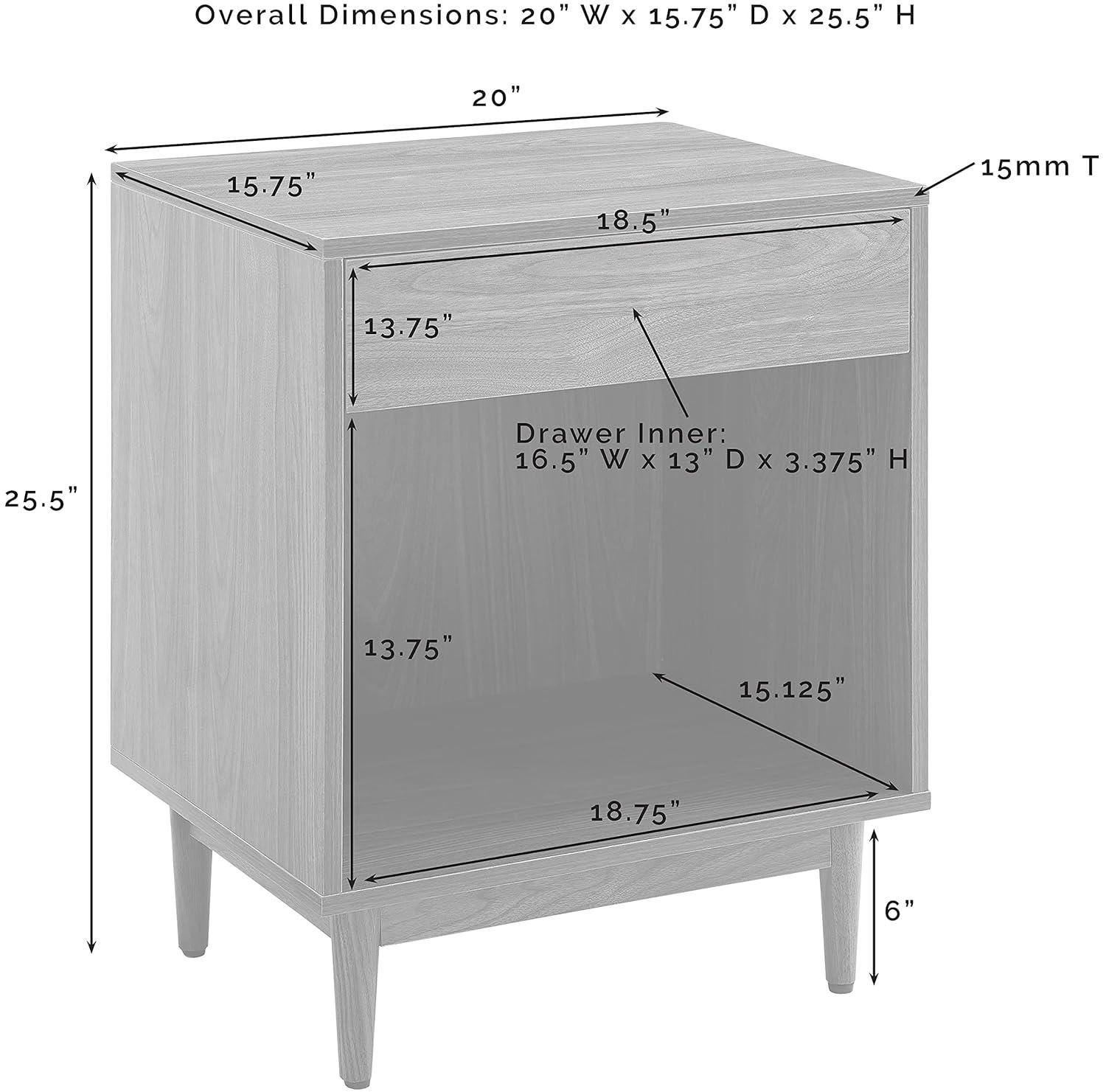 Crosley Liam Record Storage Side Table