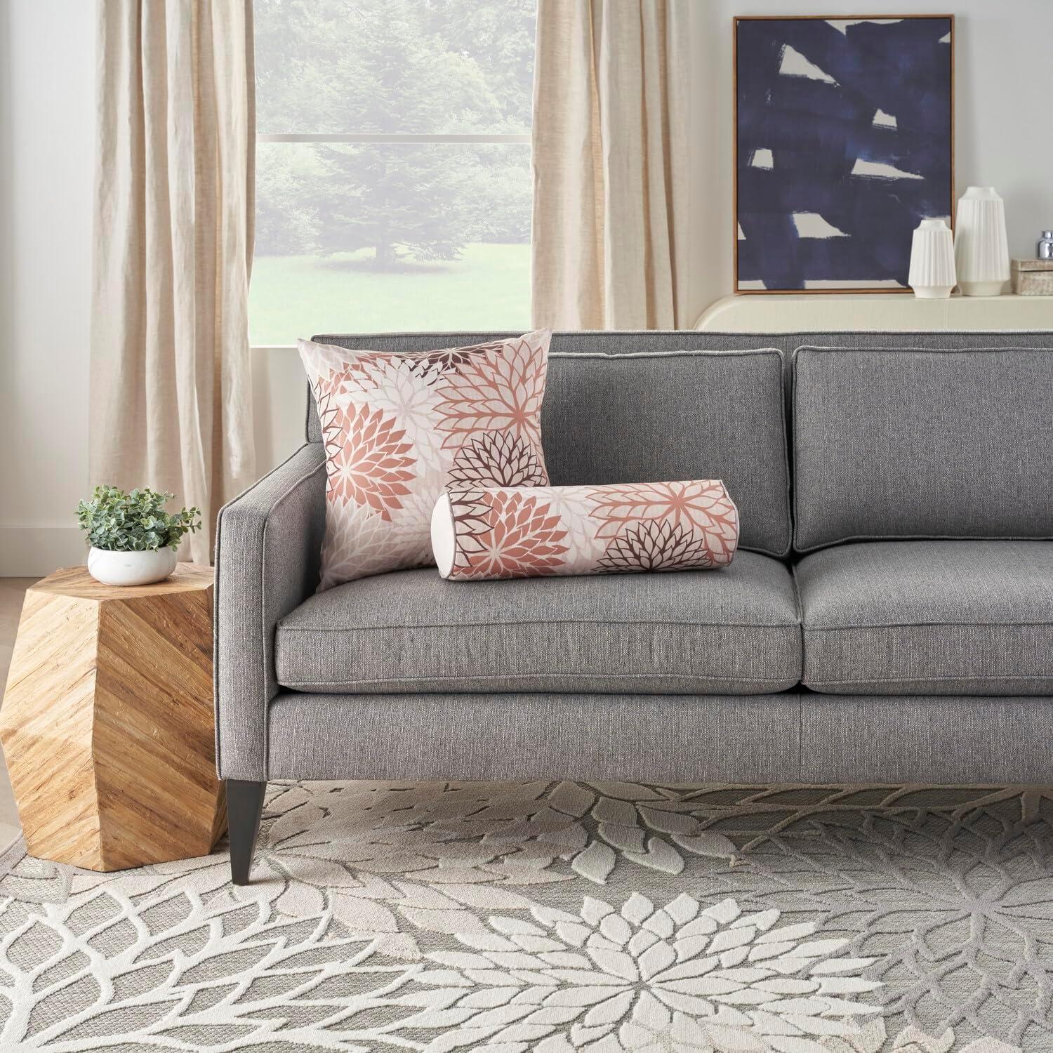 Mina Victory Angelis Bolster Indoor/Outdoor Pillow Cover & Insert