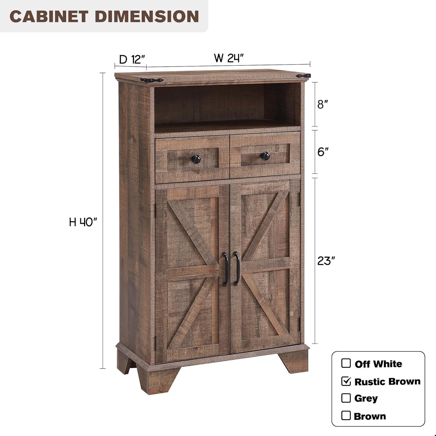 Rosalind Wheeler Bathroom Floor Cabinet, 24 Inch Wide Bathroom Cabinet