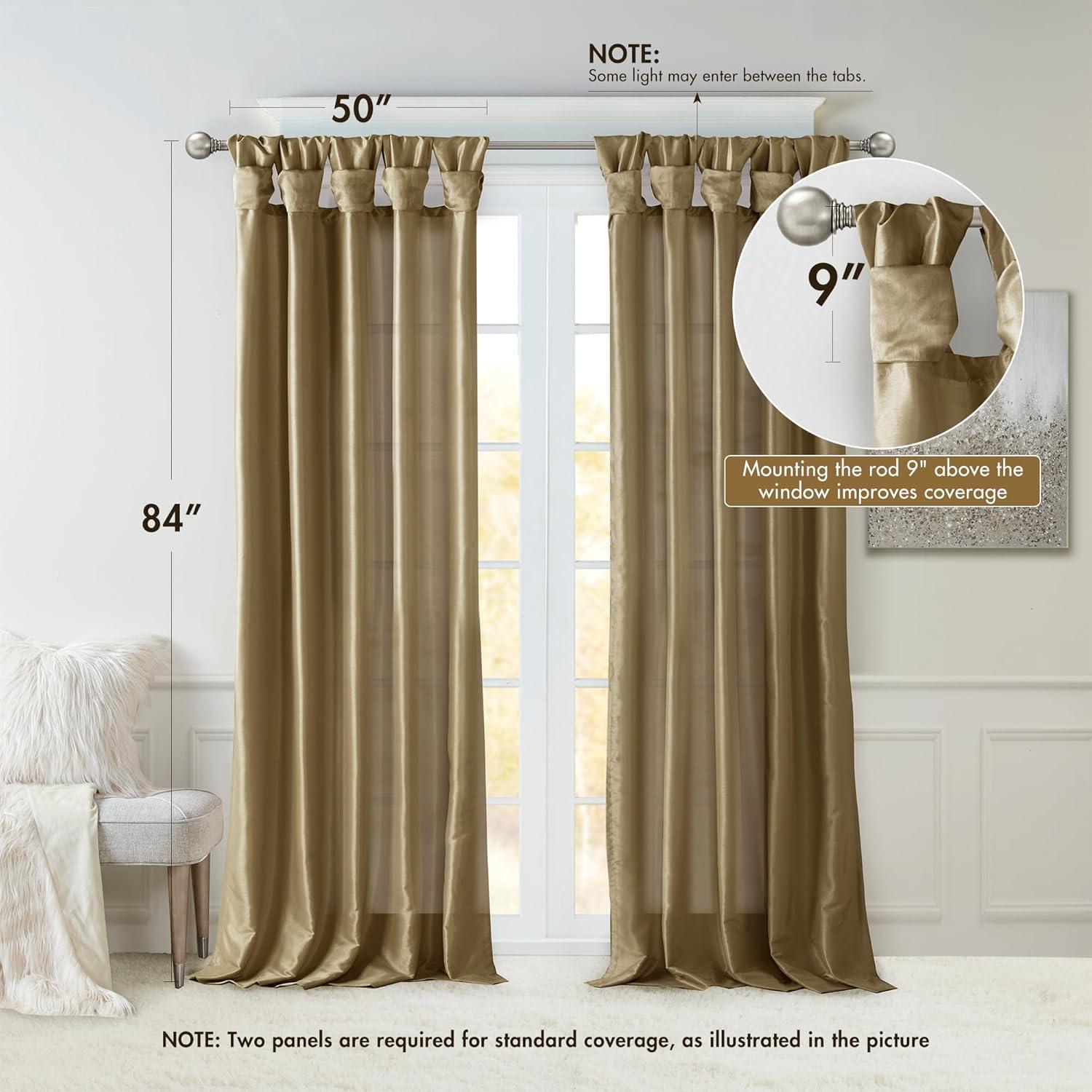 Madison Park Rivau Light-Filtering Single Curtain Panel