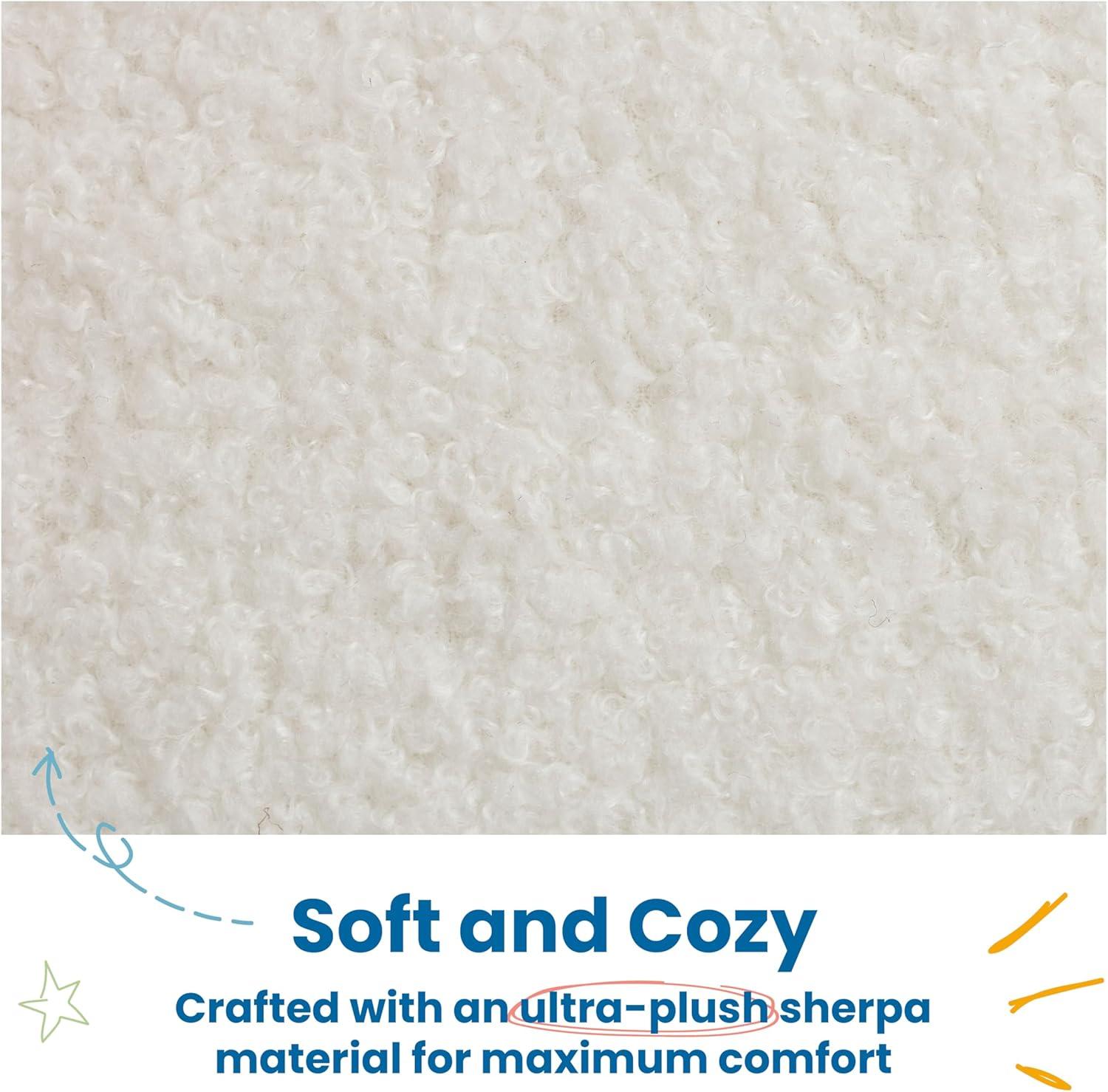 ECR4Kids Teddy Chair, White