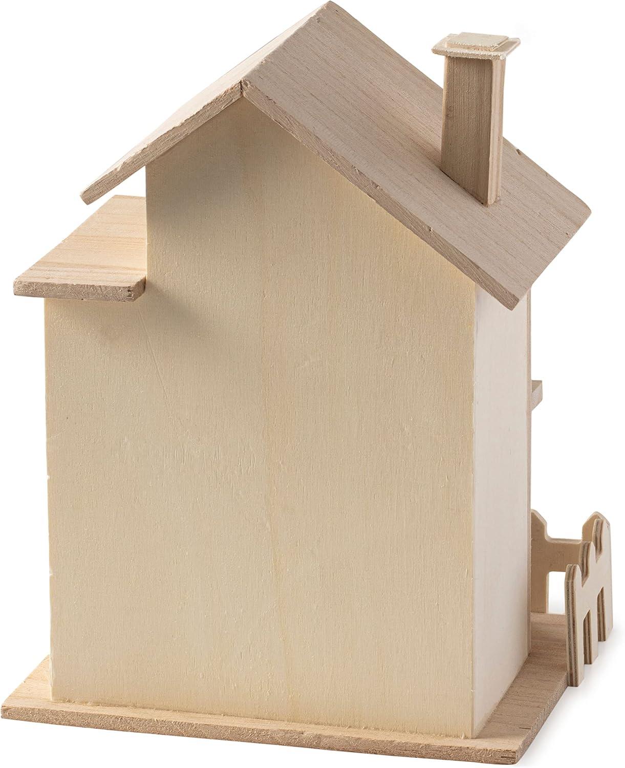 8.5" Two Story Cottage Birdhouse by Make Market®