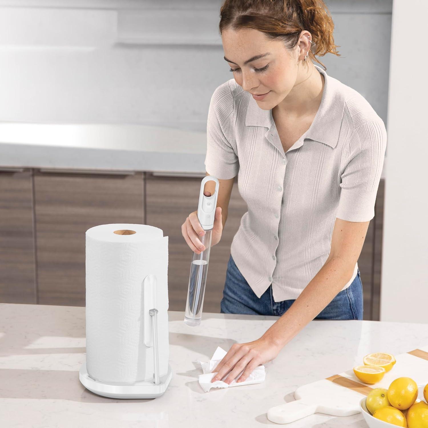 Simplehuman Paper Towel Holder with Spray Pump