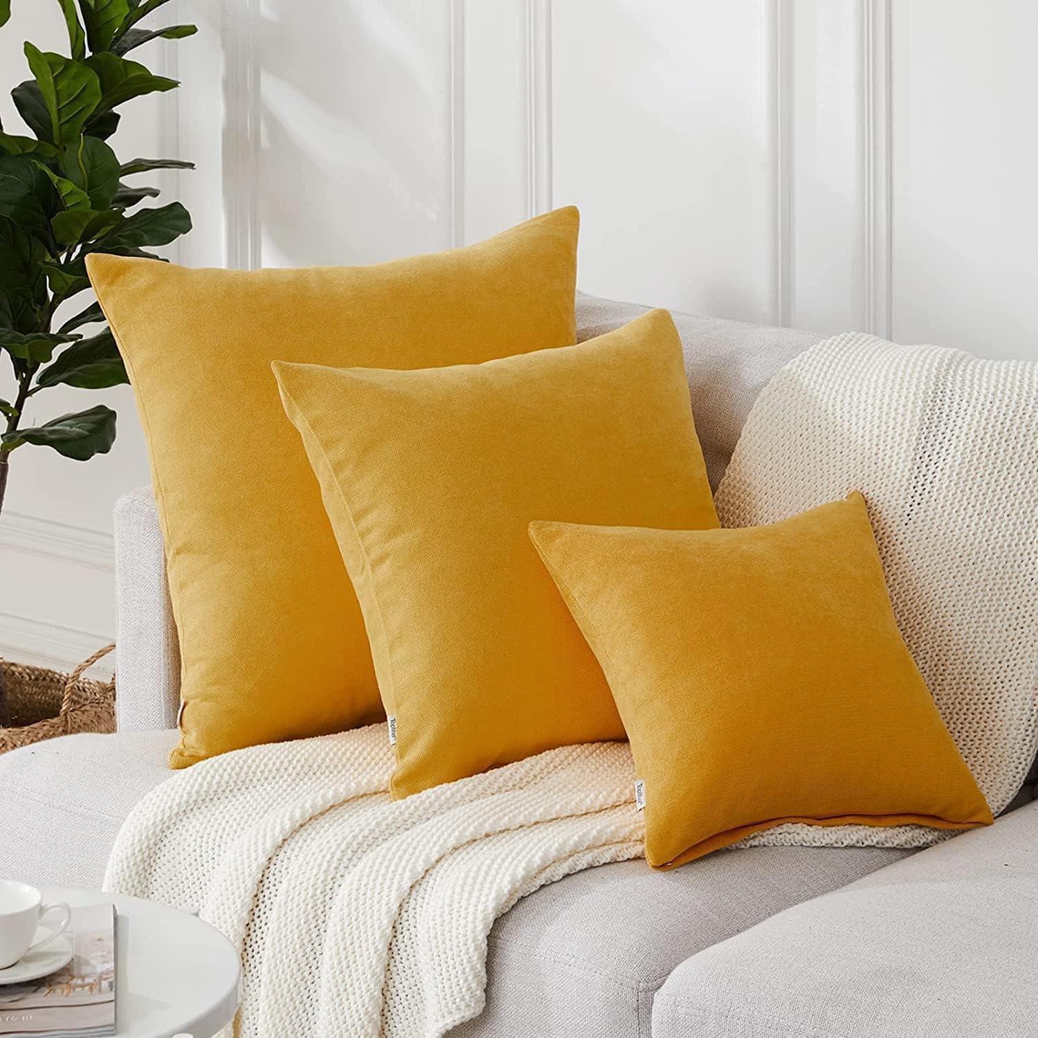 Square Chenille Pillow Cover (Set of 2)