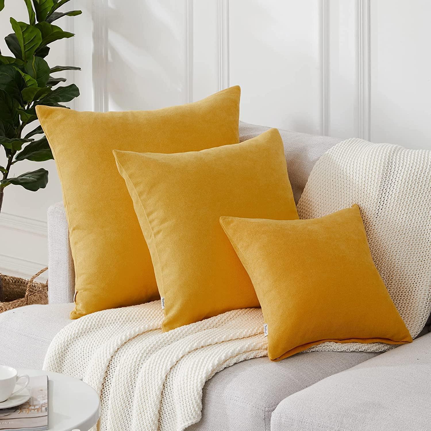 Square Chenille Pillow Cover (Set of 2)