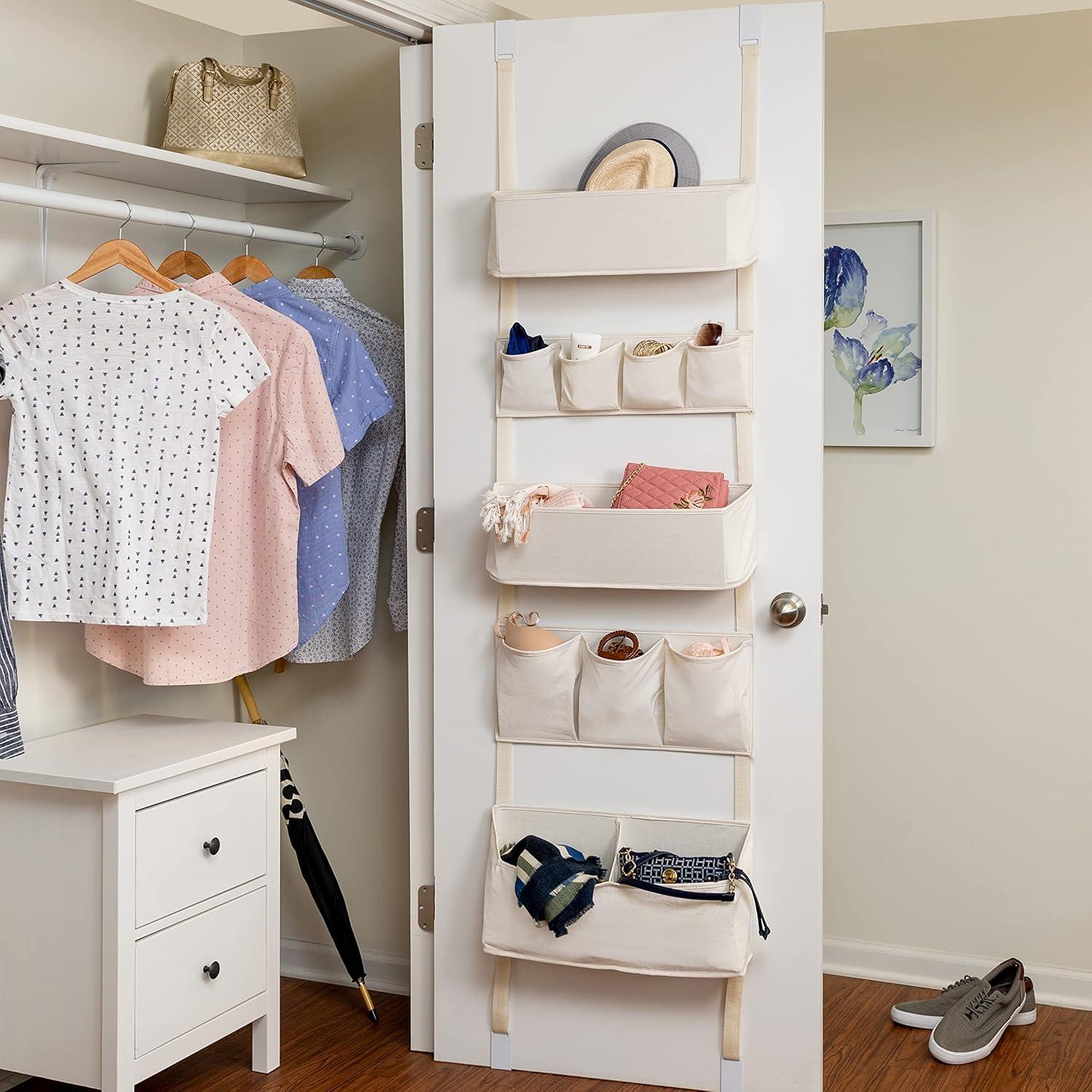 BrylaneHome 10-Pocket Over-The-Door Organizer