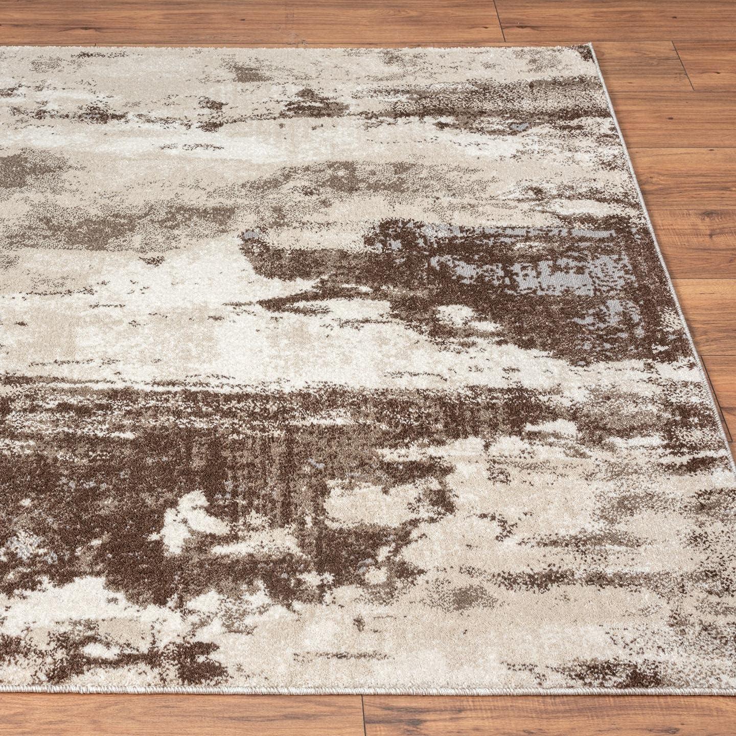 Luxe Weavers Euston Collection D.Blue-L.Blue 5x7 Modern Abstract Area Rug