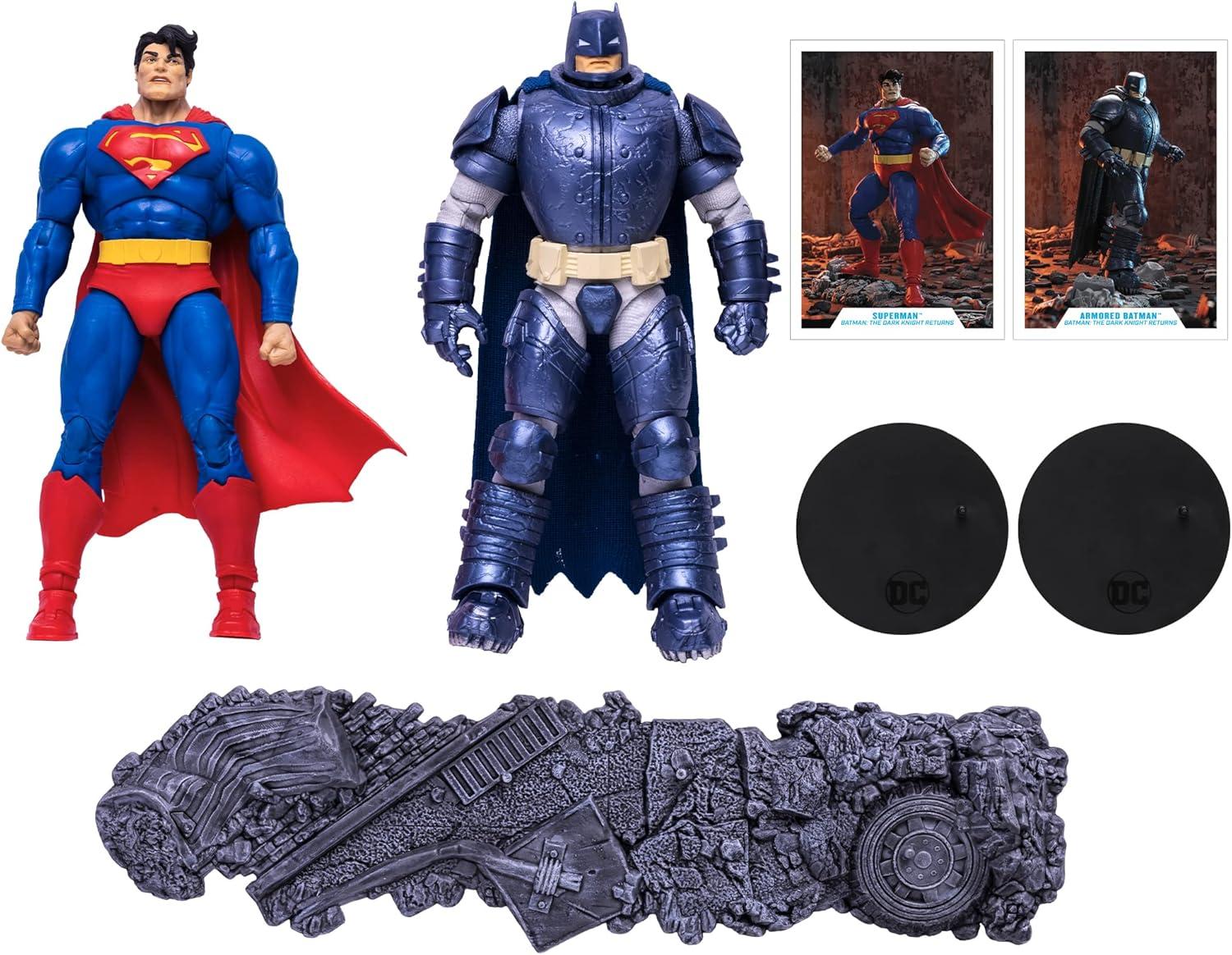 McFarlane DC Multiverse Superman Vs Batman Action Figure 2-Pack (The Dark Knight Returns)