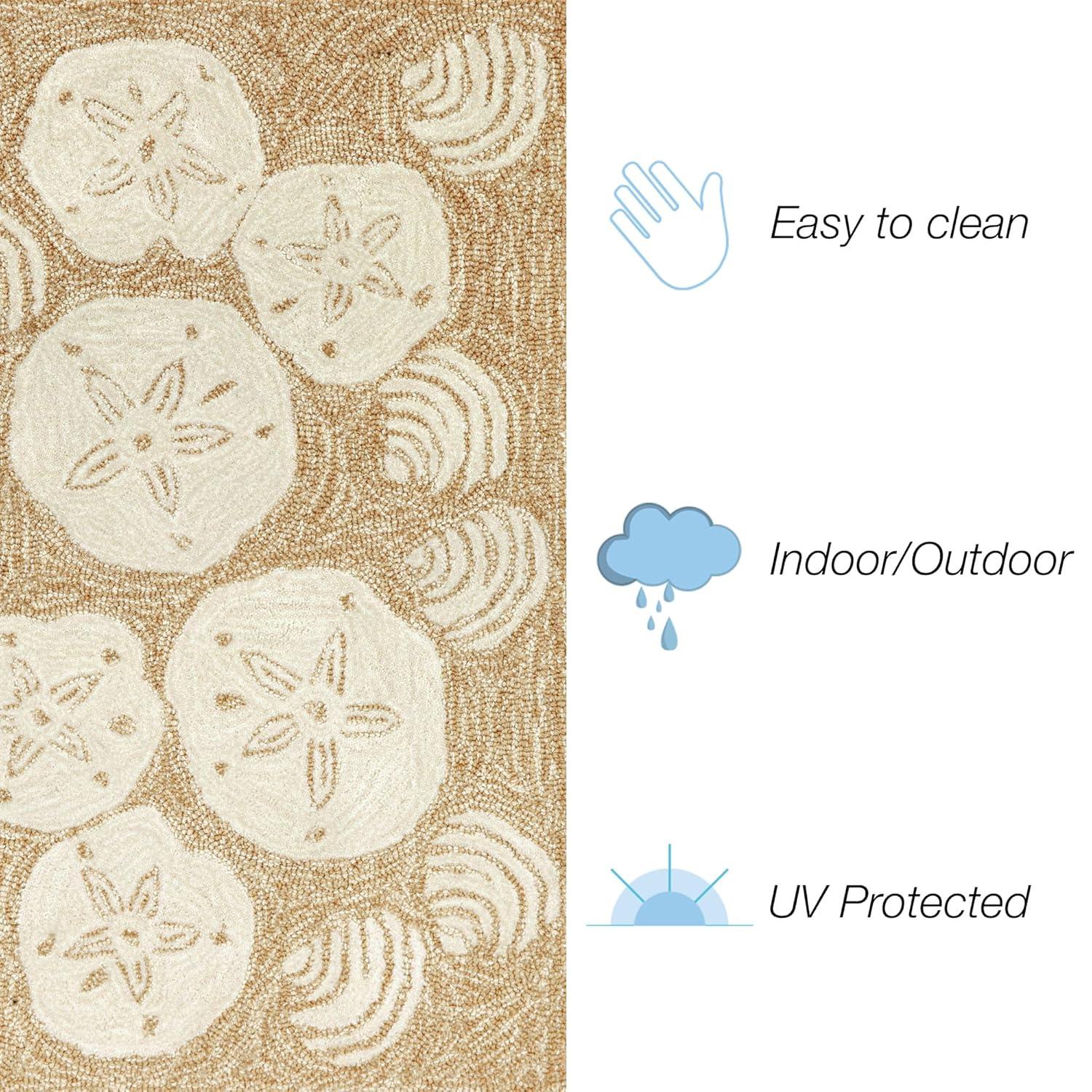 Seashell Hand-Tufted Outdoor Rug