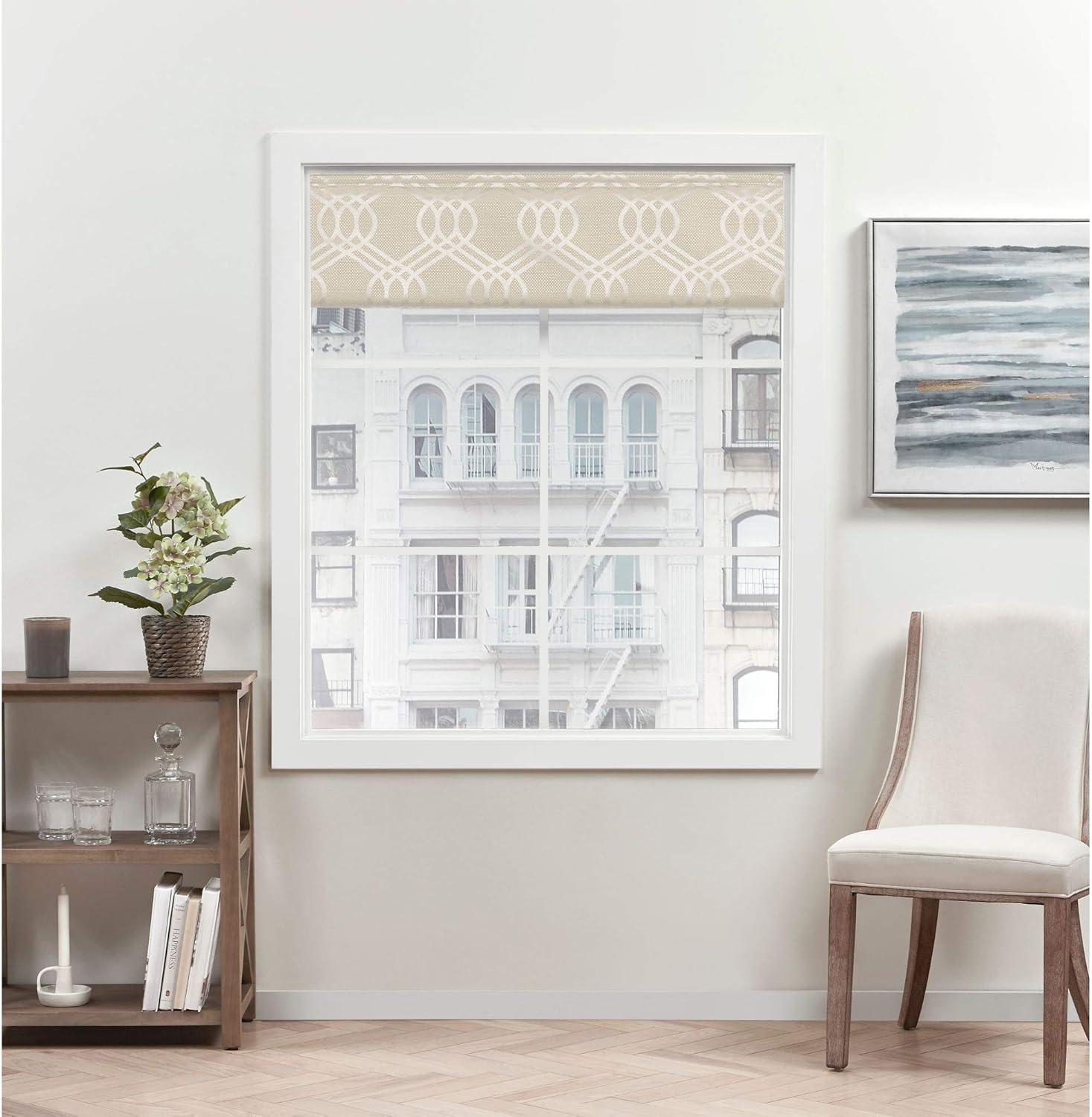 Amalgamated Textiles Exclusive Home Prague Trellis 100% Blackout Roman Shade