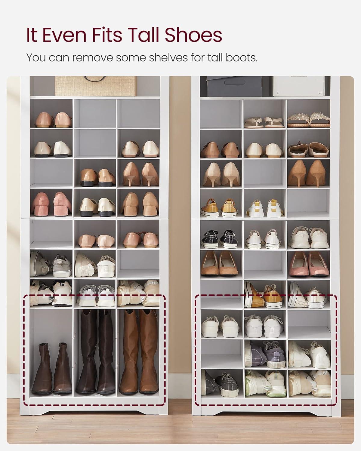 Shoe Storage Cabinet 10 Tier Shoe Rack Organizer Holds Up to 30 Pairs of Shoes for Entryway Bedroom