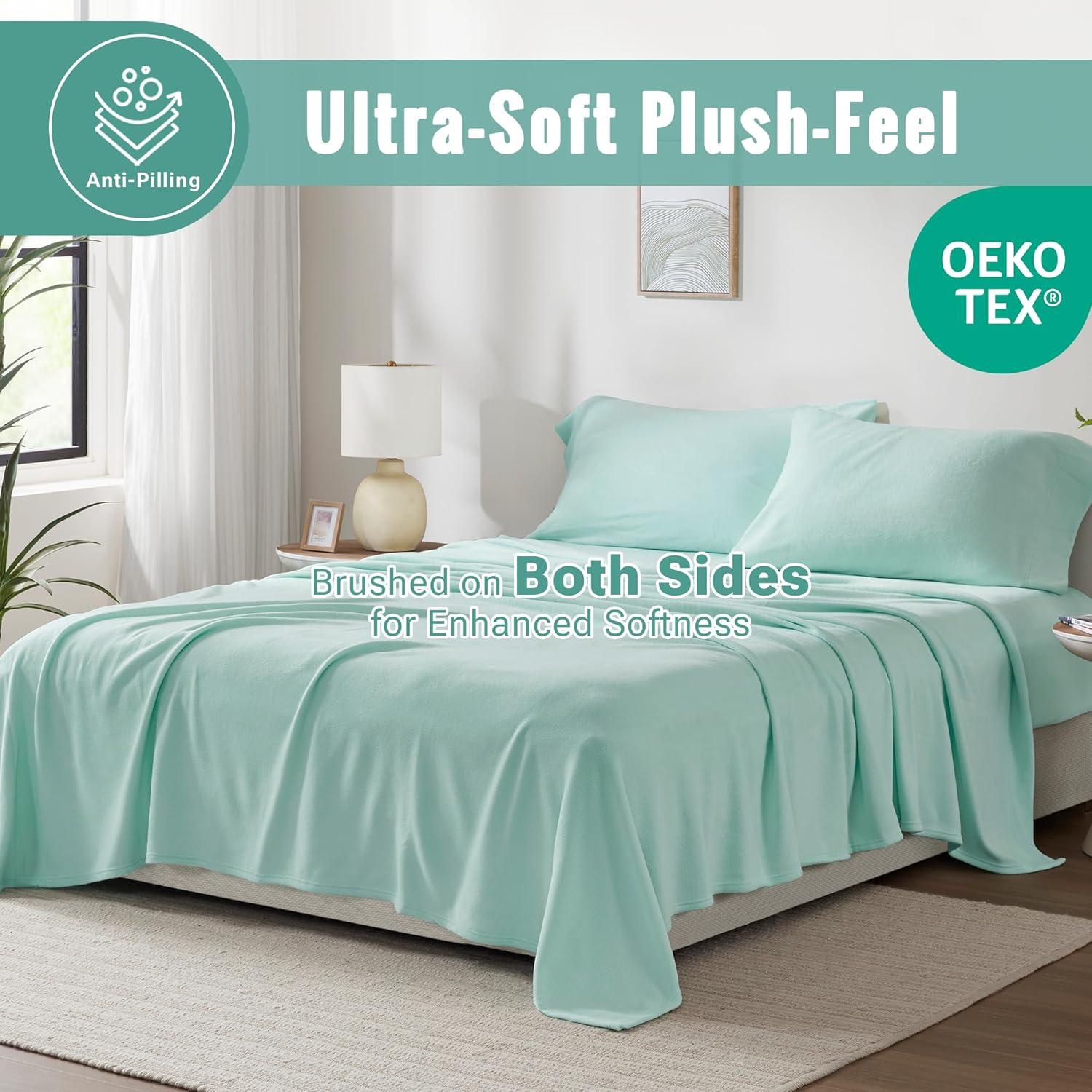 Madison Park Micro Fleece Sheet Set