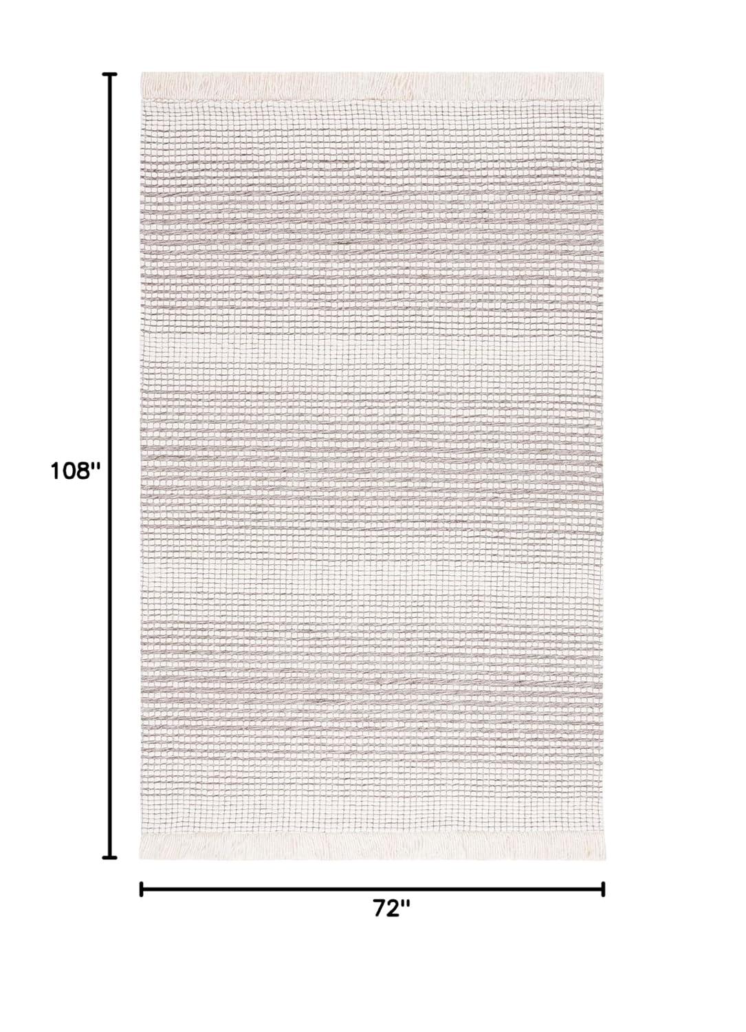 Safavieh Marbella Hand Woven Wool With Cotton Cloth Backing Striped Rug