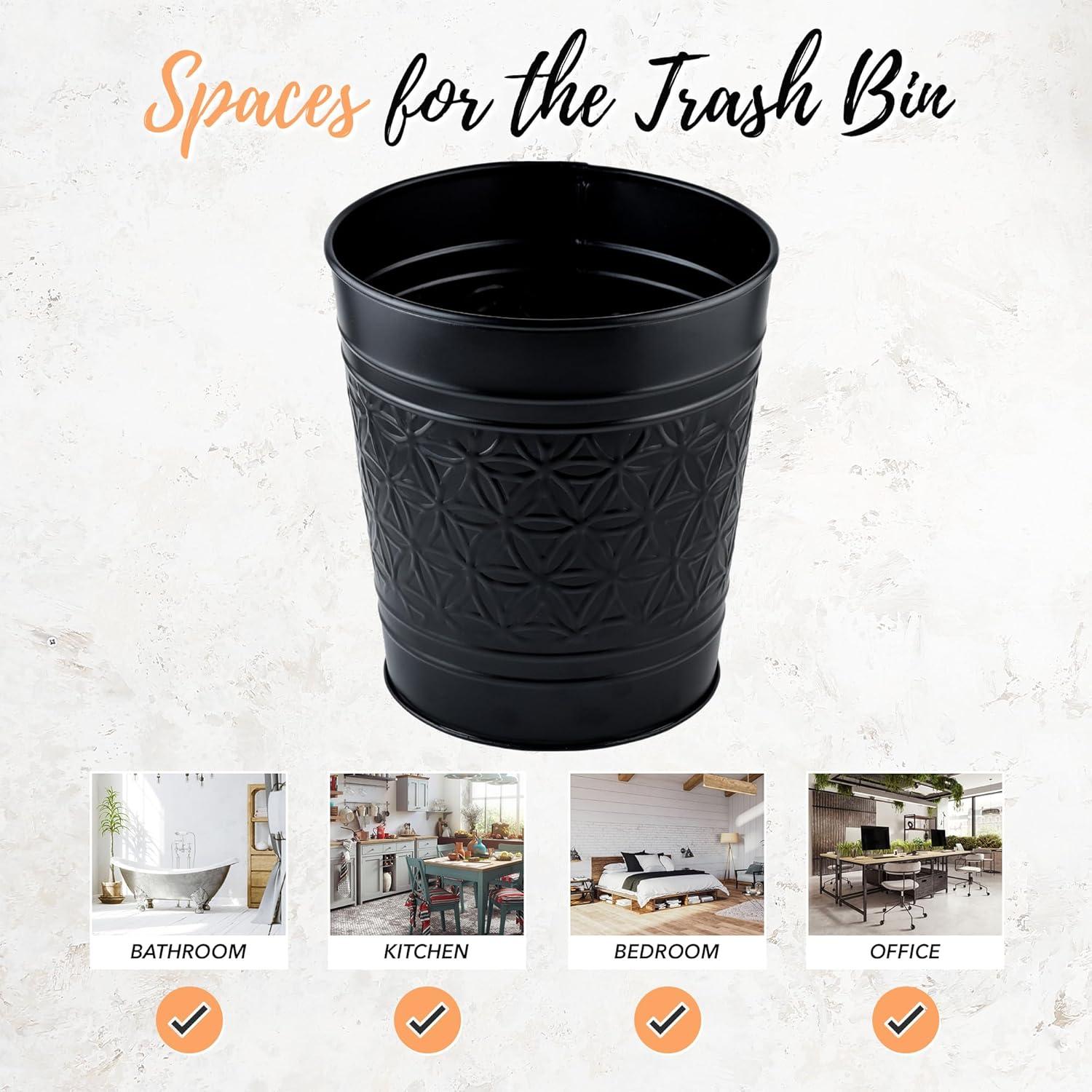 Autumn Alley Alley Metal Open Waste Basket - 1.7 Gallons
