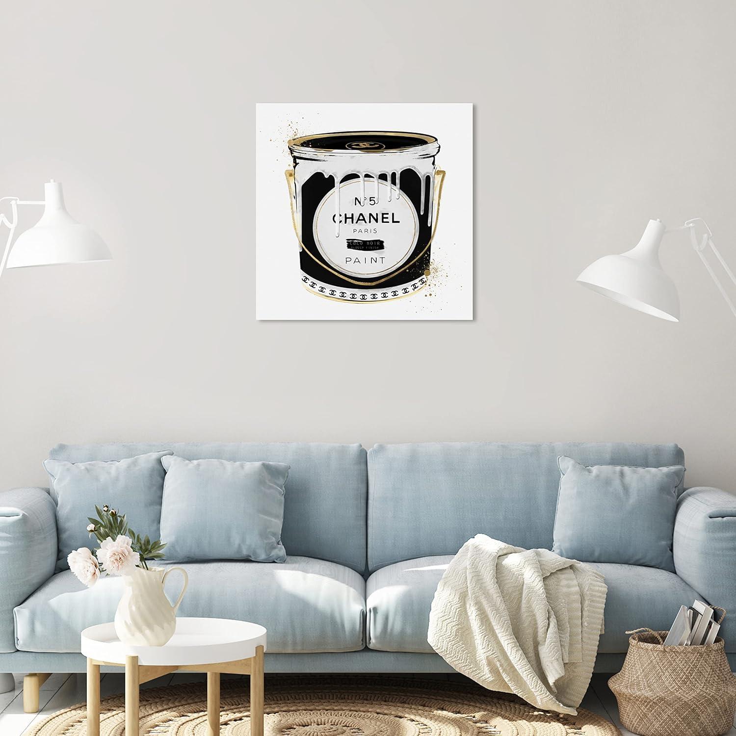 Oliver Gal Prints " Fashion Paint Noir Can "