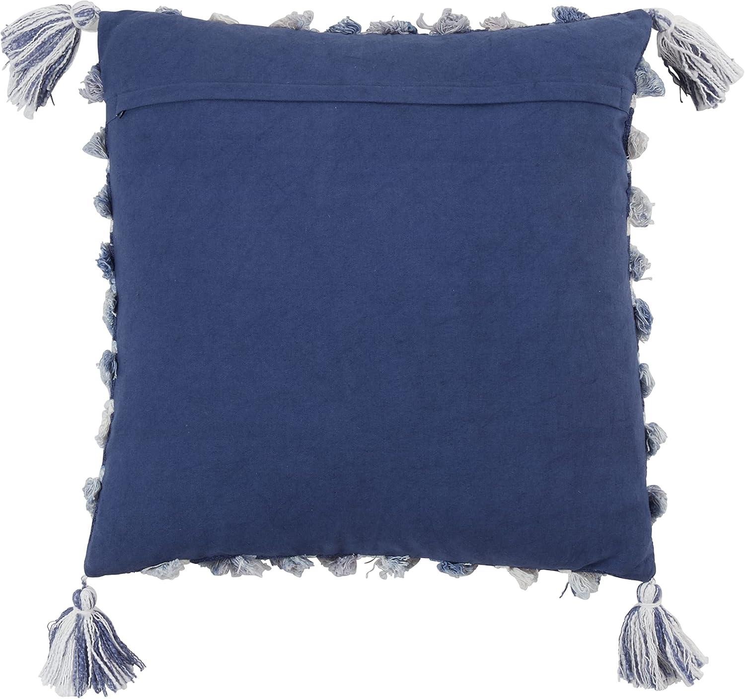 Saro Lifestyle Tufted Diamond Dual-Tone Throw Pillow With Down Filling