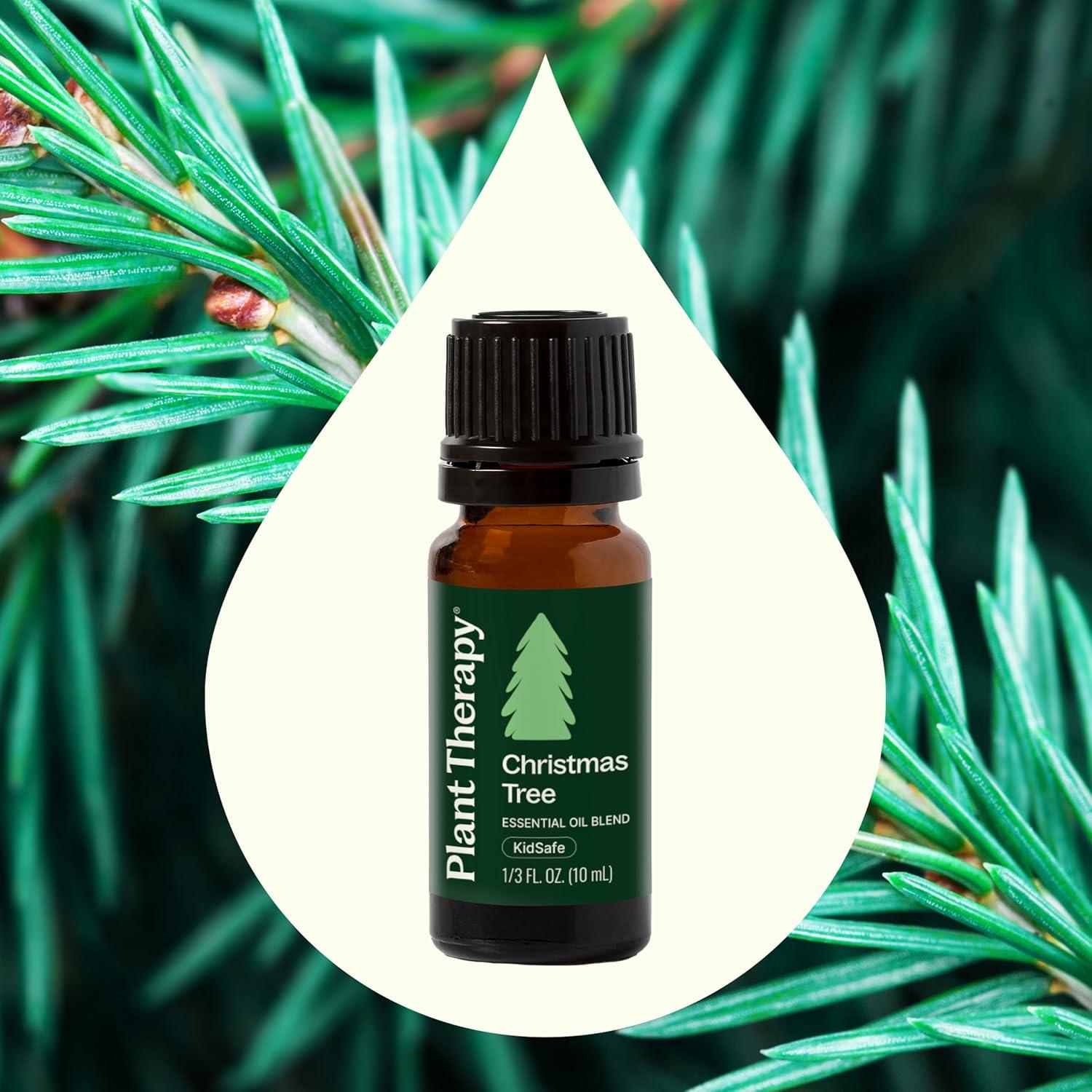 Plant Therapy Christmas Tree Holiday Essential Oil Blend 100% Pure, Undiluted, Natural, Therapeutic Grade 10 mL (1/3 oz)