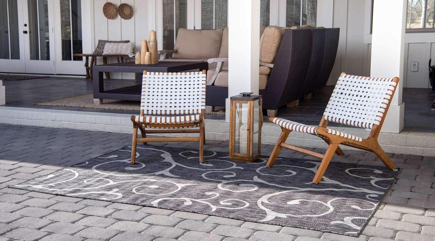 Unique Loom Outdoor Botanical Area Rug