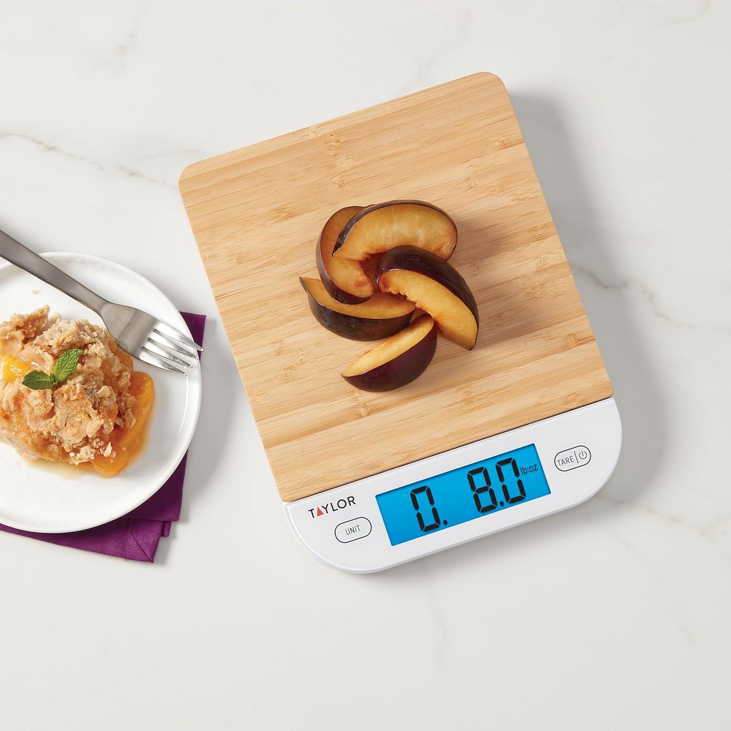 Taylor Taylor Digital Eco-Friendly Bamboo Kitchen Food Scale