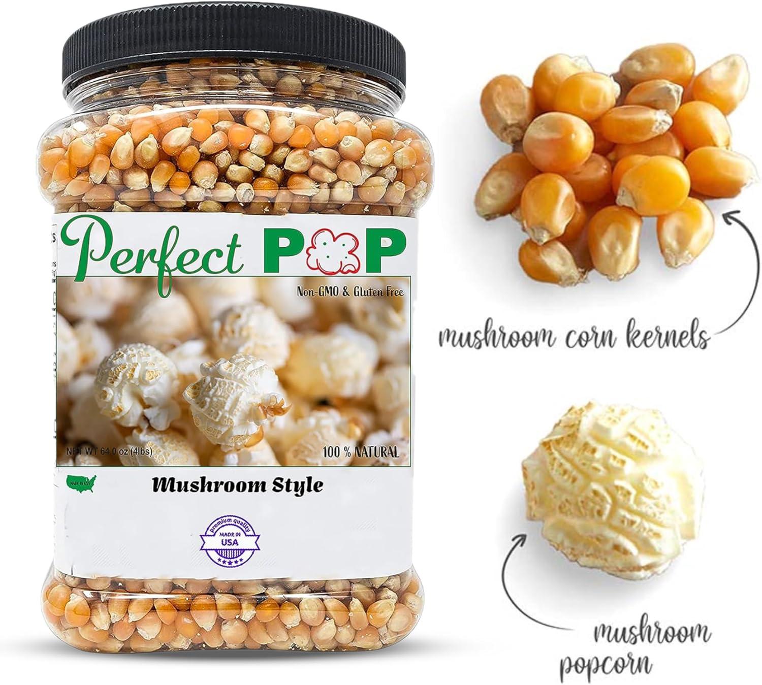 Premium Gourmet Mushroom Extra Large Popcorn Kernels - 4lbs