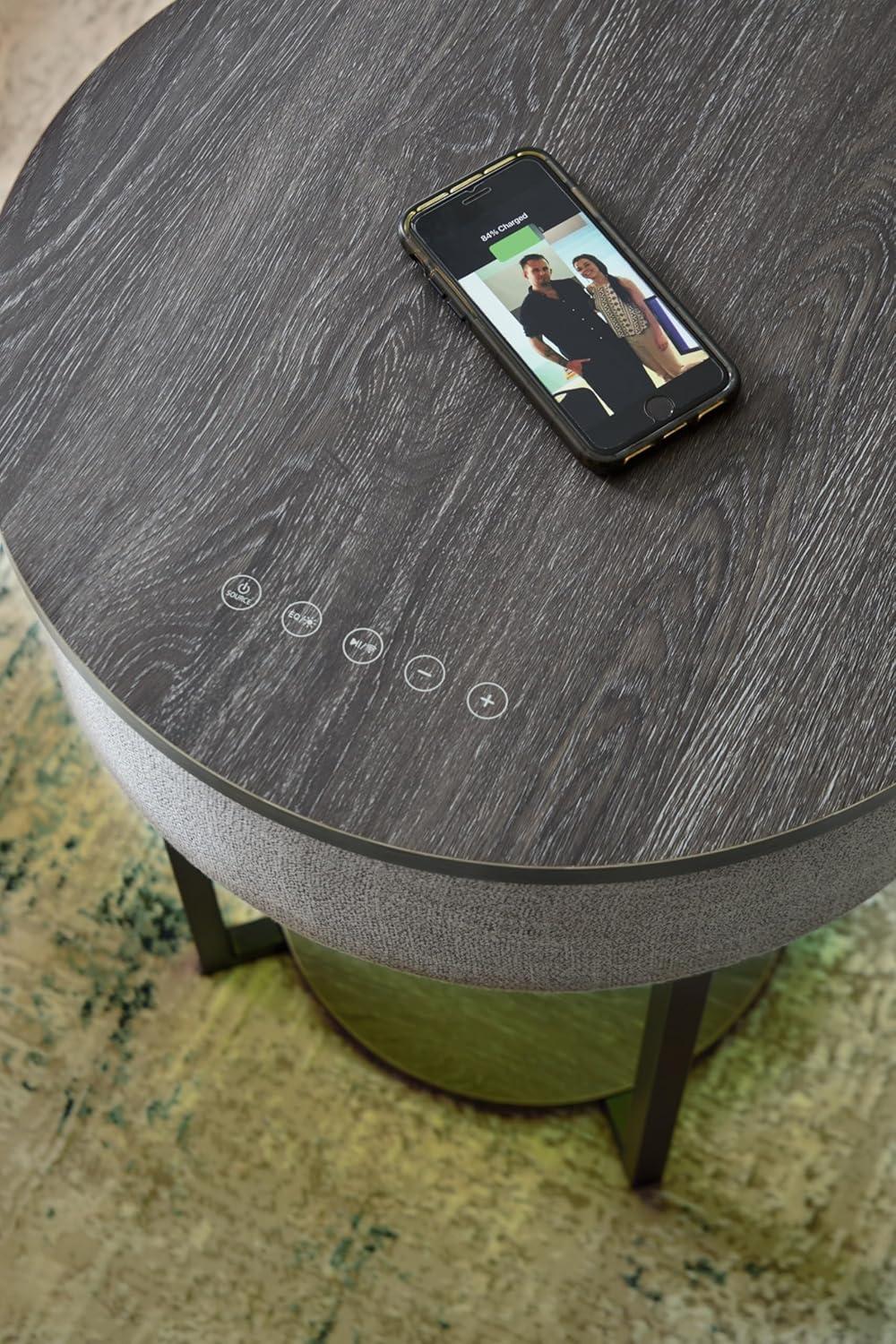 Signature Design by Ashley Sethlen Accent Table, Gray & Black