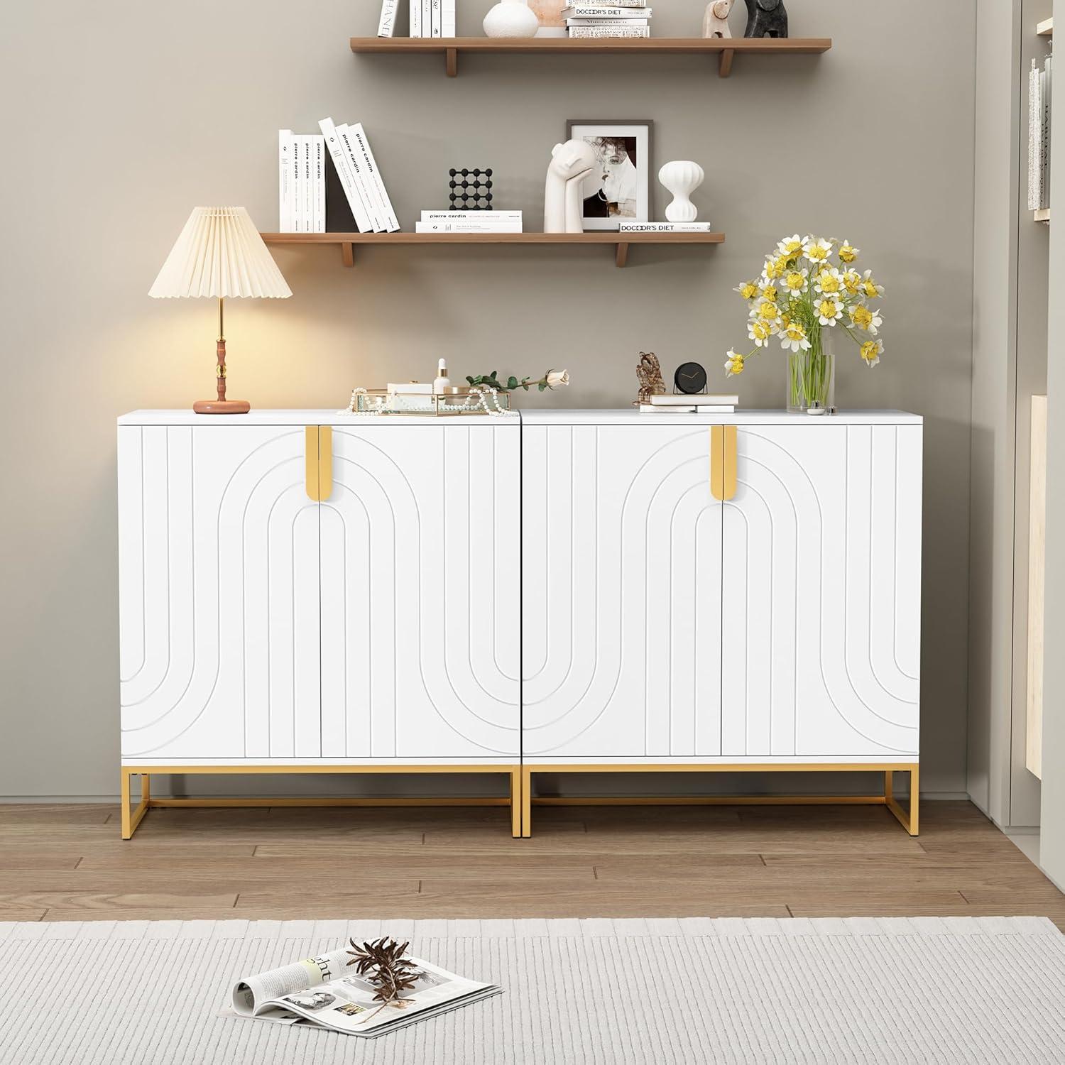 Cabinet with 2 Doors, Storage Cabinet Sideboard