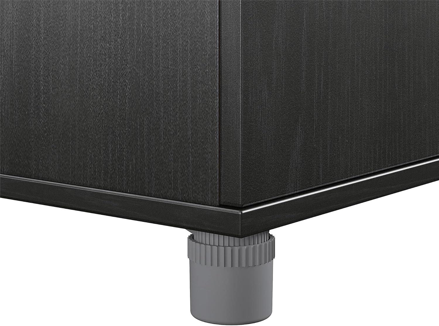 Camberly 4 Door/1 Drawer Storage Cabinet, Graphite Gray