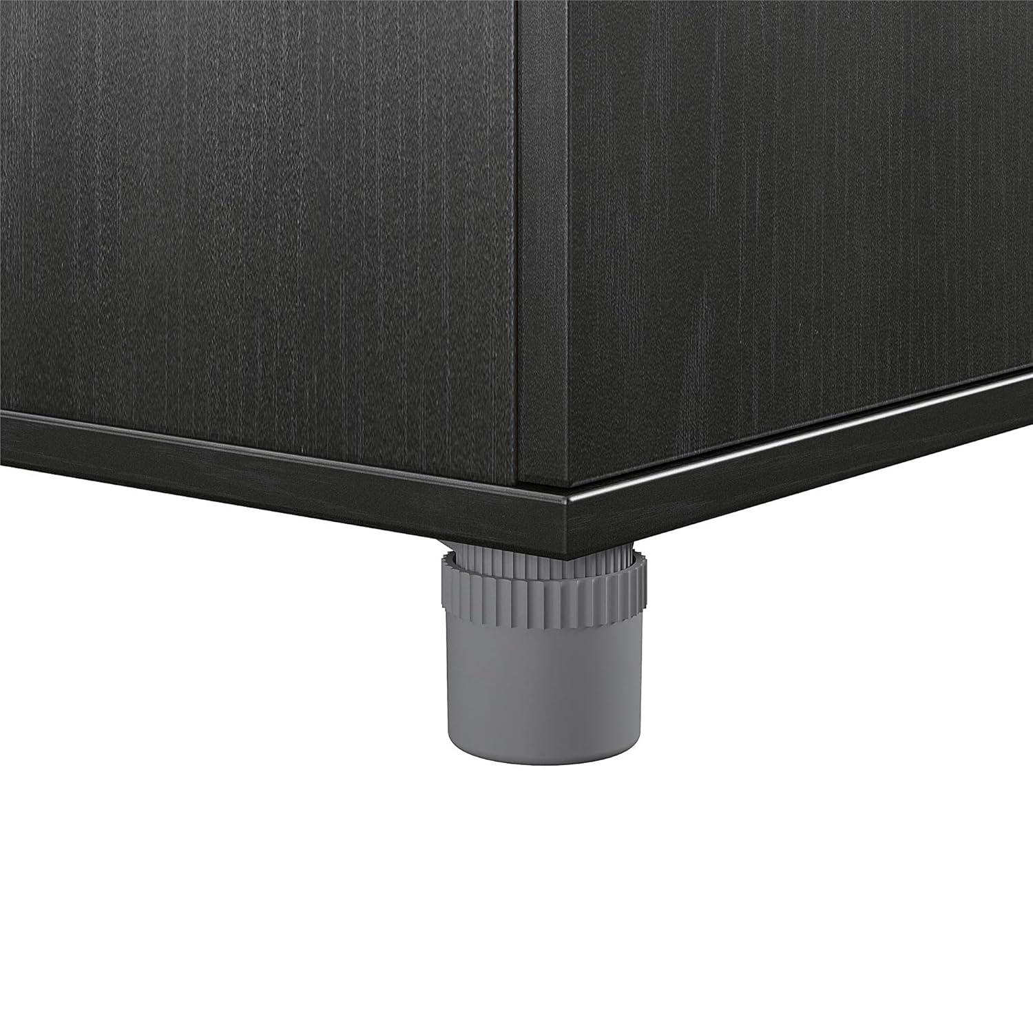 Camberly 4 Door/1 Drawer Storage Cabinet, Graphite Gray