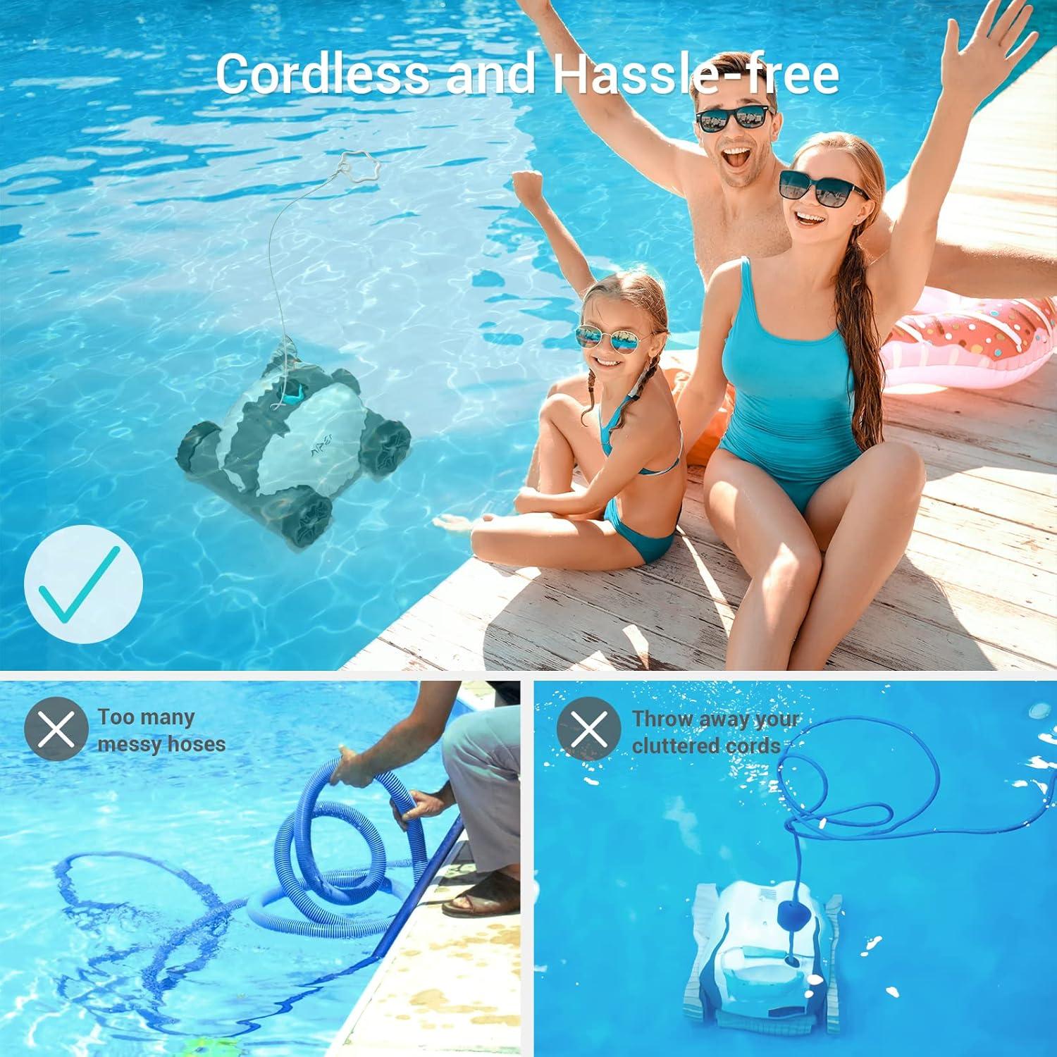 Aiper Cordless Robotic Pool Cleaner with Dual-Drive Motors