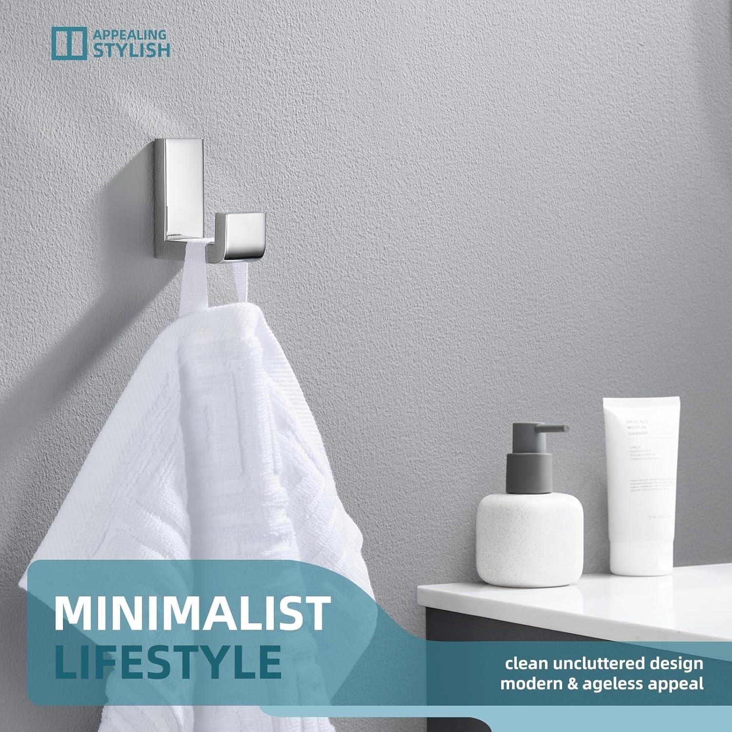 Stainless Steel Bathroom Wall Mounting Robe Hook