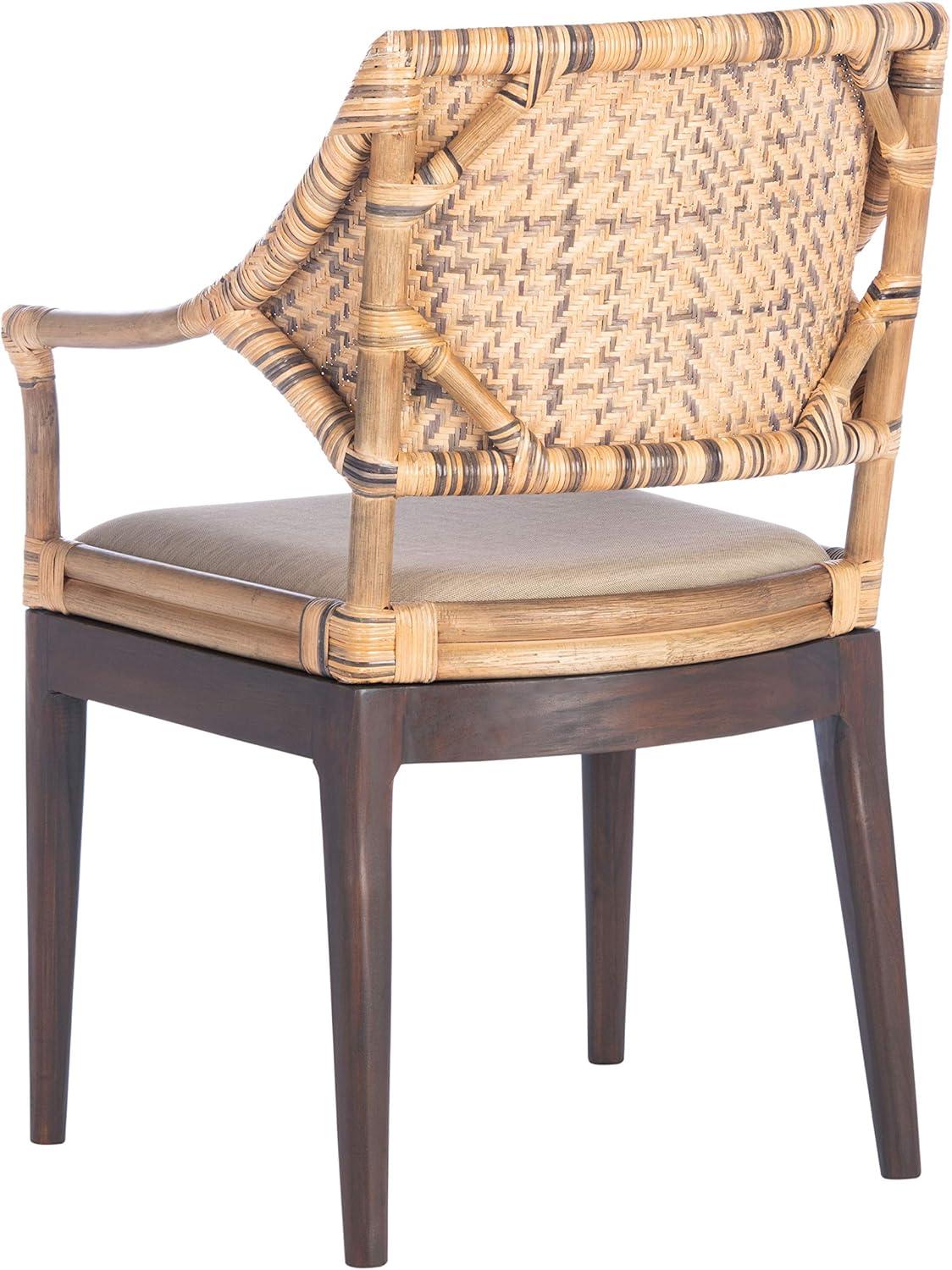 Carlo Arm Chair - Brown/Honey/Beige - Safavieh.