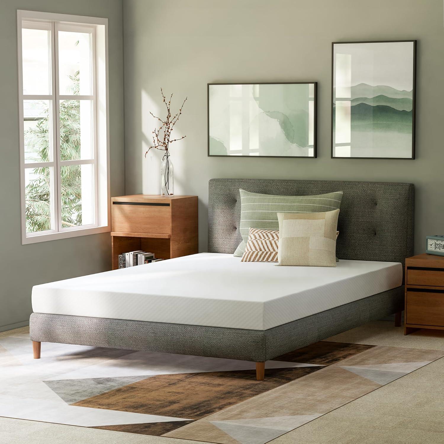 GAESTE 5" Cooling Gel Memory Foam Mattress in a Box Medium Firm Pressure Relief with Breathable Cover, Adult, Full