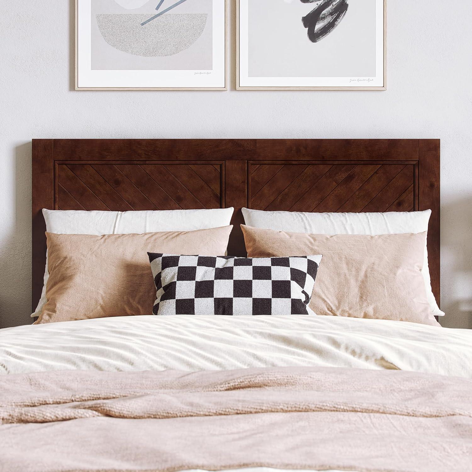 AFI Furnishings Berkshire Twin Solid Wood Low Profile Platform Bed in Walnut