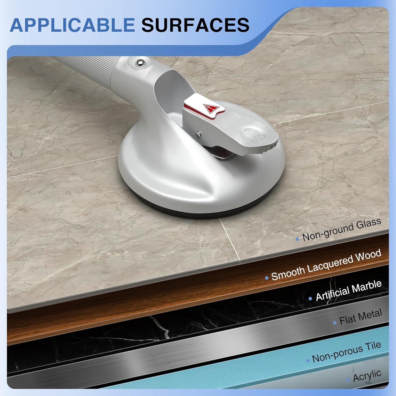 19inch Upgrade Suction Shower Grab Bar, Portable Shower Handle Bar Suction Grip Bar Bathtub Handle with Strong Hold Suction Cup Fitting and Rapid Release for Bathroom(Max Capacity :300lb