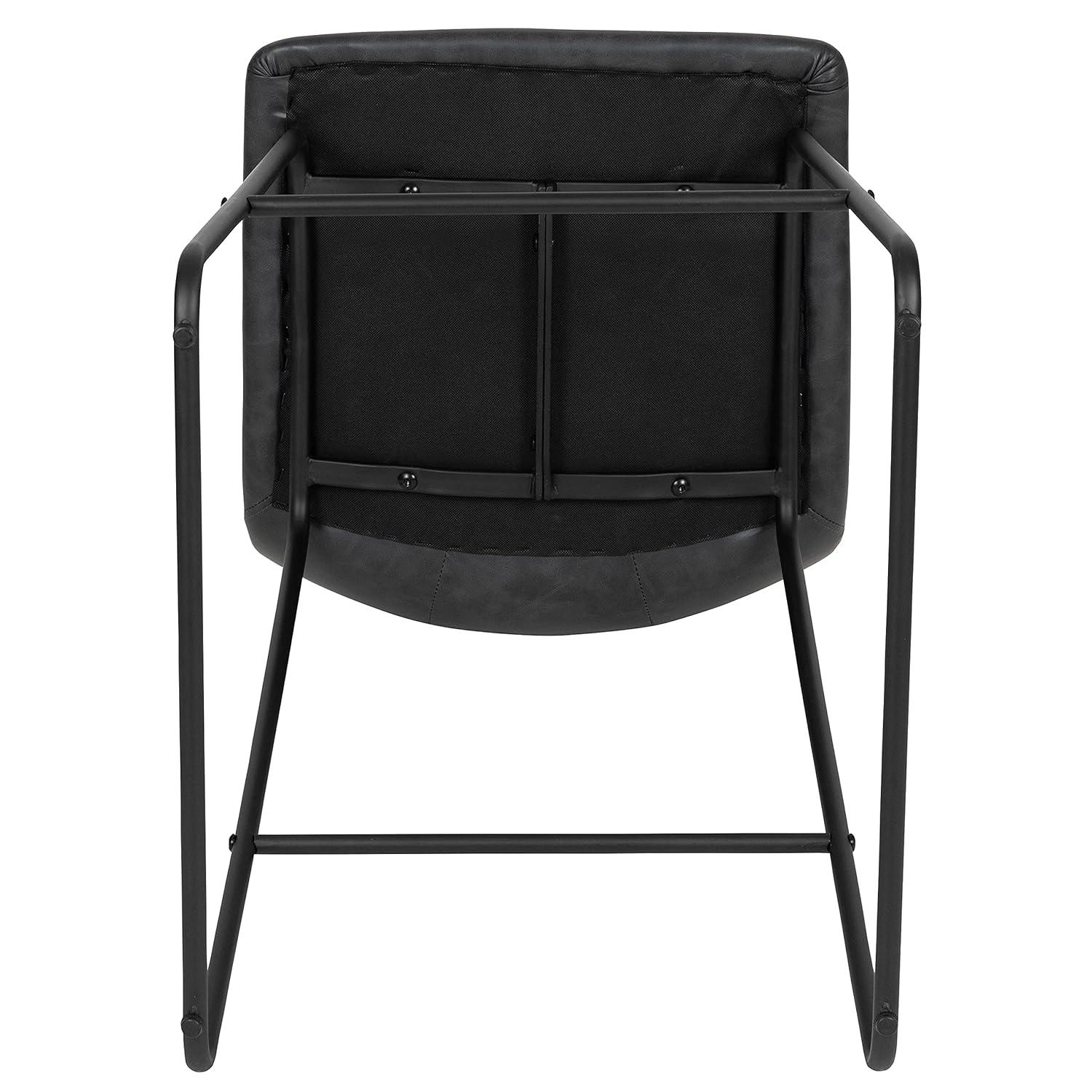 Flash Furniture Ringel Upholstered Counter Stool with Metal Frame