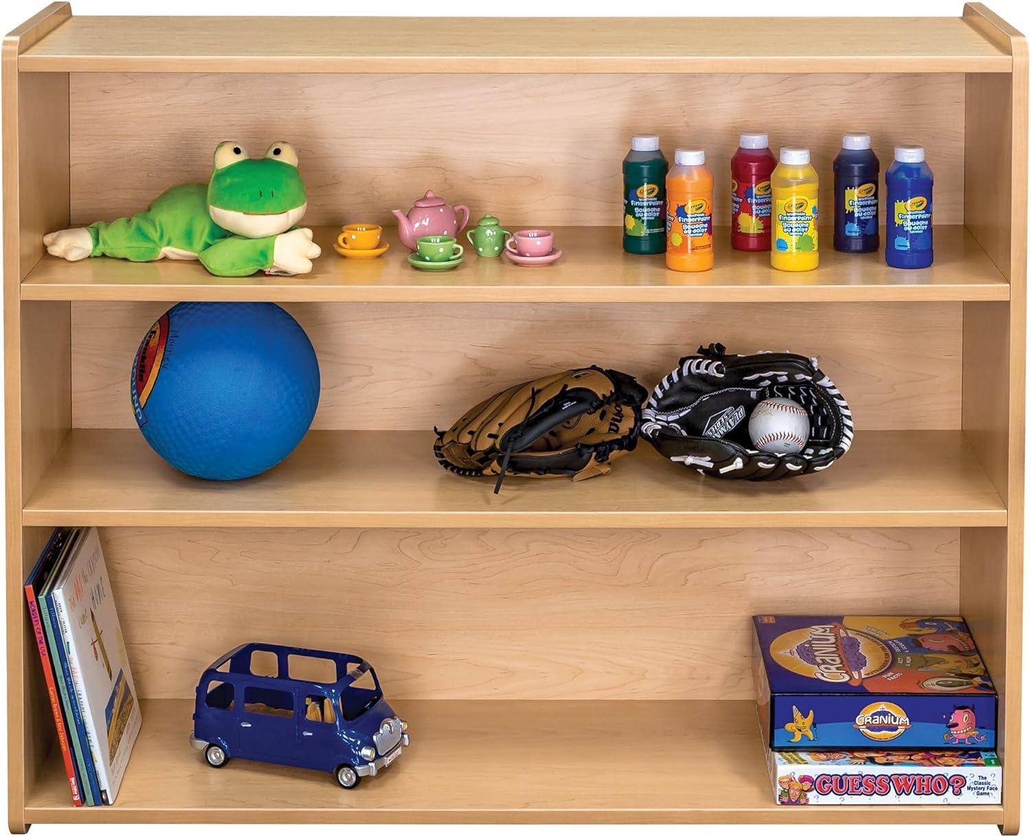 TotMate Tot Mate 3-Shelf Double Sided Classroom Storage Unit 46" W