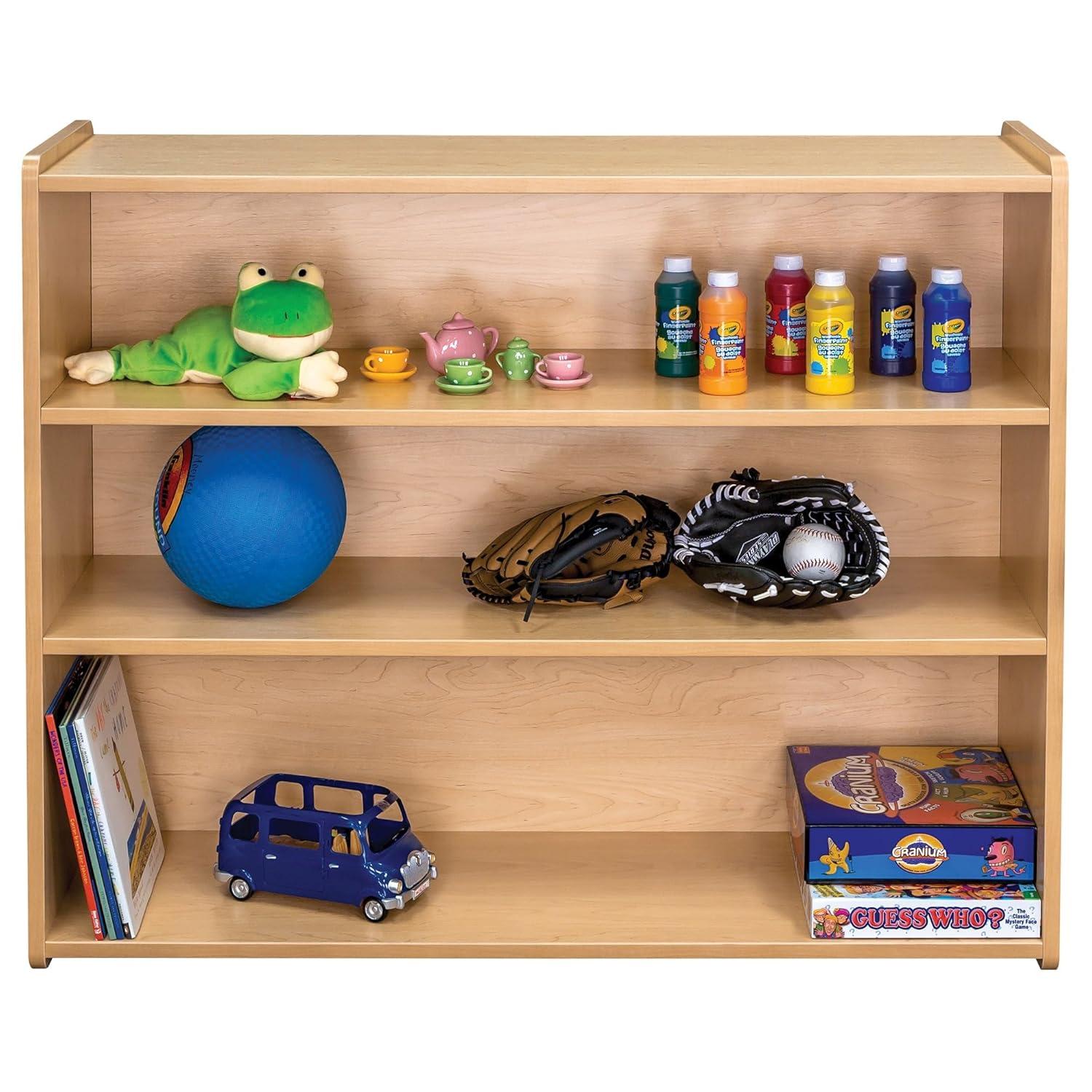 TotMate Tot Mate 3-Shelf Double Sided Classroom Storage Unit 46" W