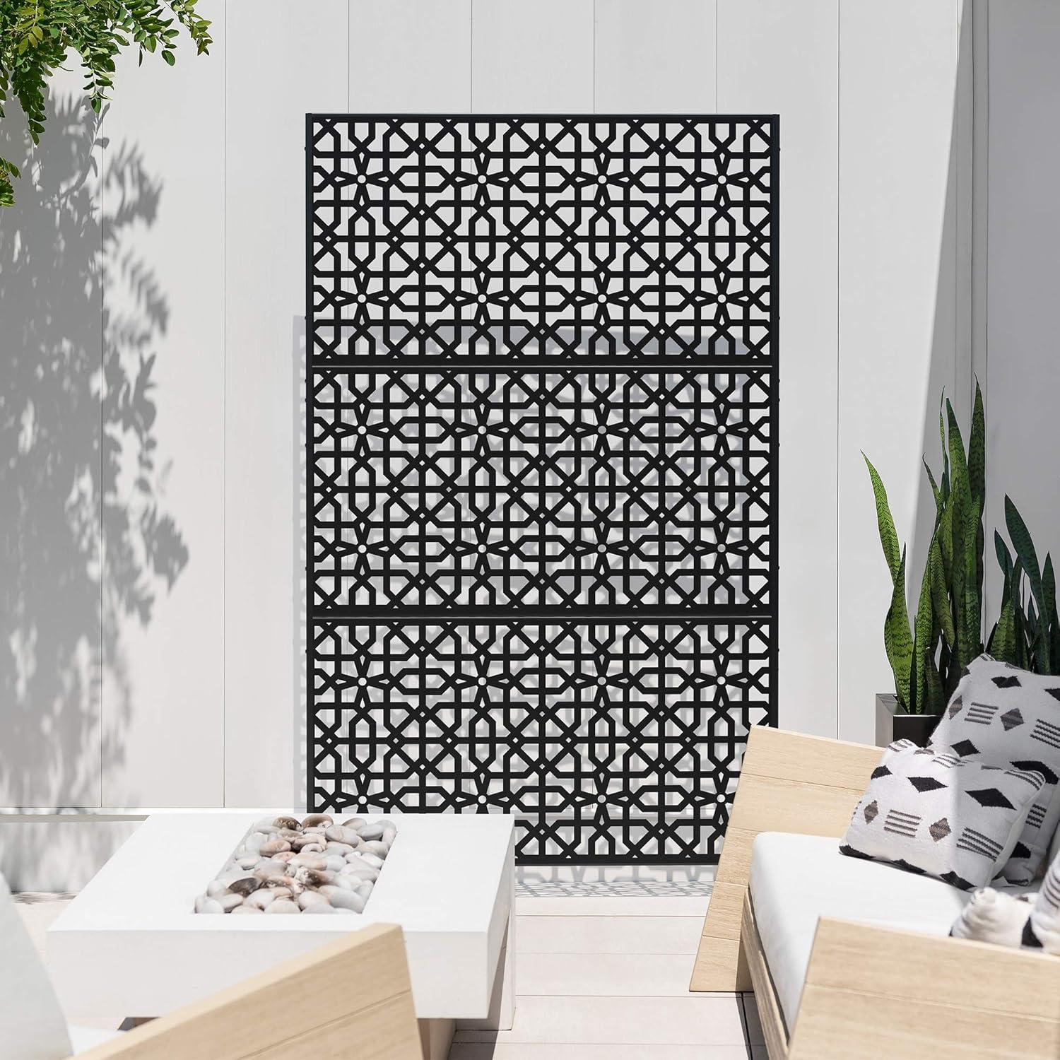 Veradek 6 ft. H x 4 ft. W Plastic Privacy Screen Panel Pattern