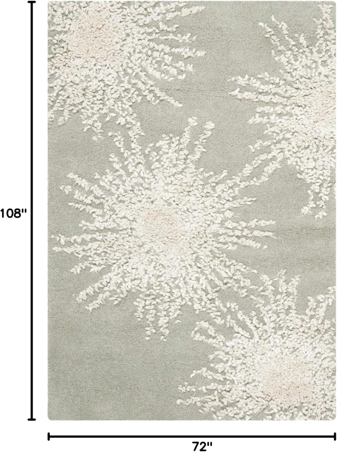 Soho SOH712 Hand Tufted Indoor Area Rug - Grey/Ivory - 6'x9' - Safavieh.