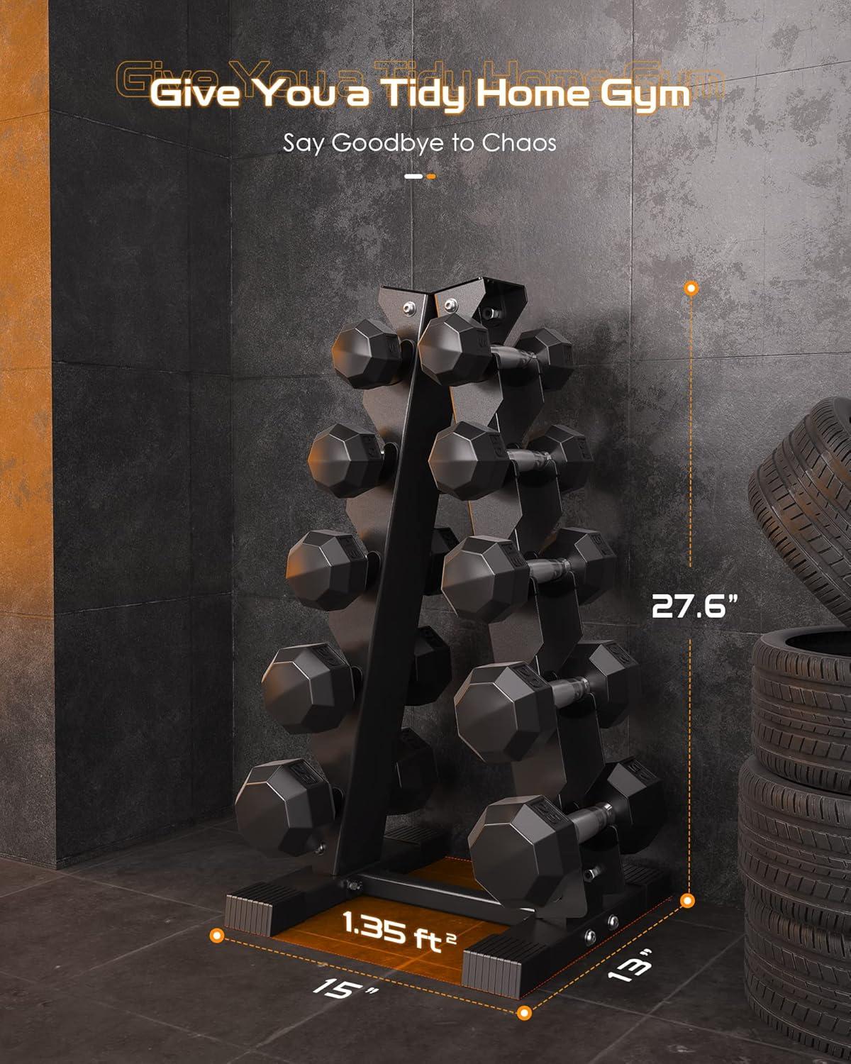 Basstop A-Frame Dumbbell Rack Stand Only, Weight Rack for Dumbbells