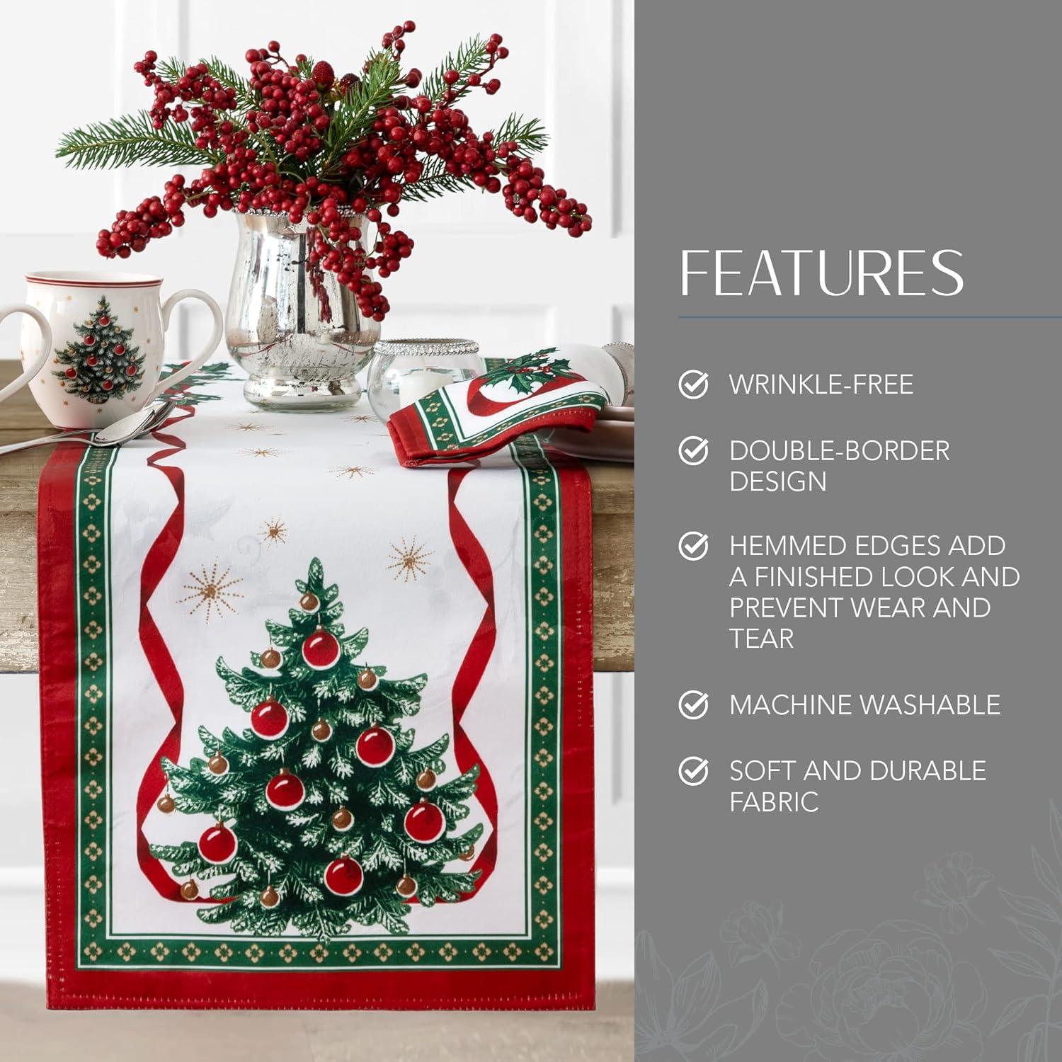 Villeroy & Boch Toy's Delight Engineered Table Runner - Red/Green - 13x70 - Villeroy & Boch