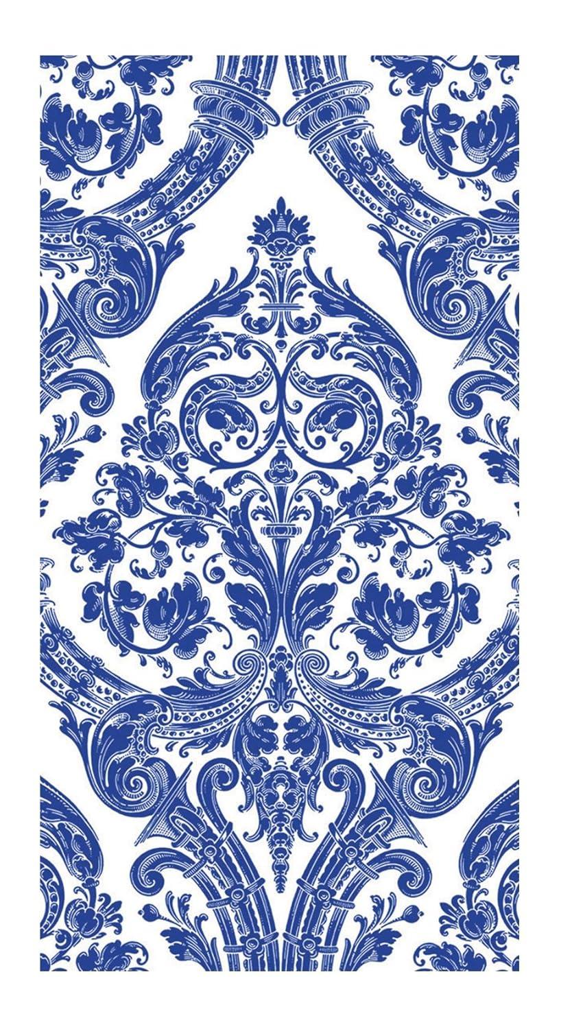 Ideal Home Range 16-Count 3-Ply Paper Guest Towel Napkins, Blue Grandeur