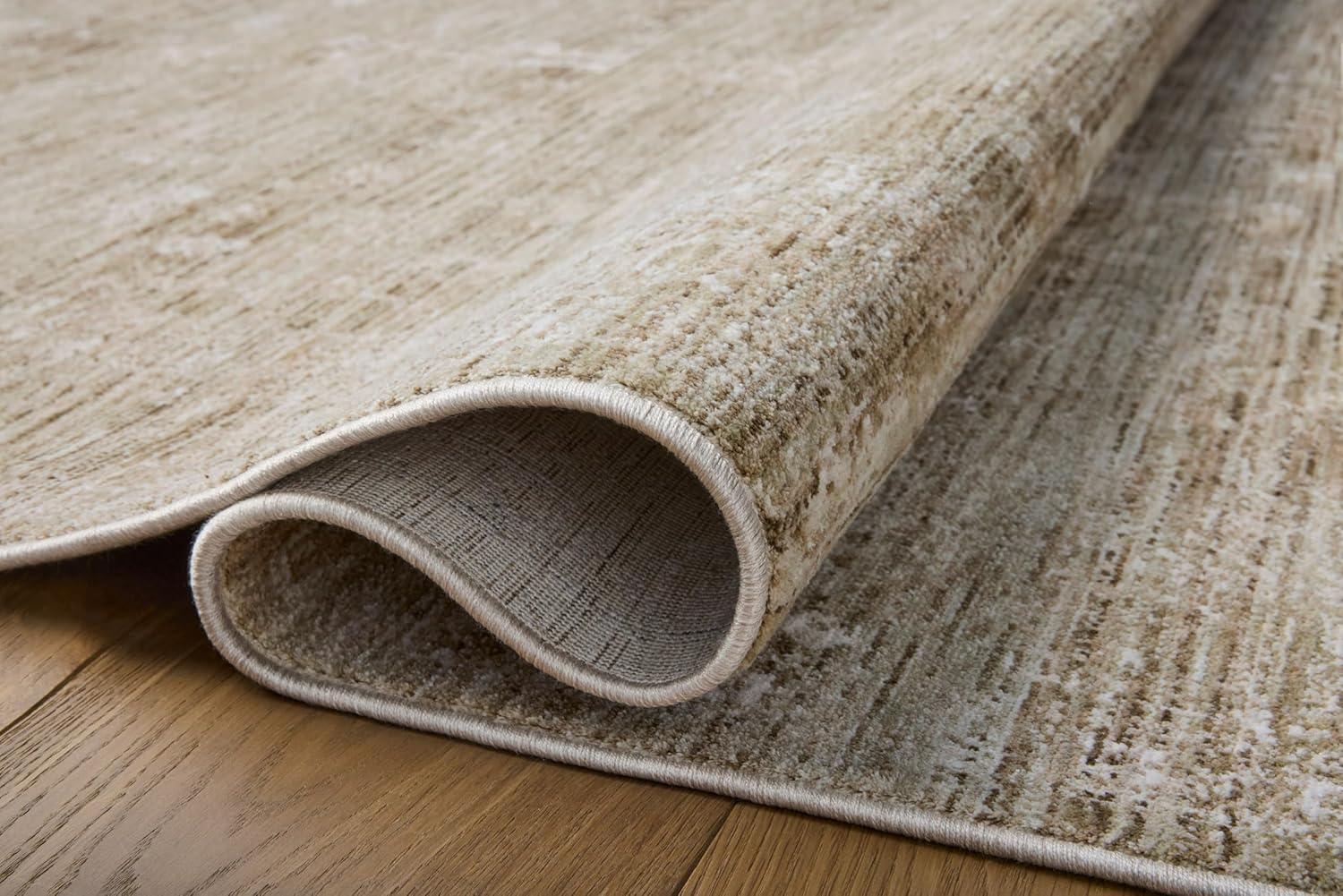 Tabitha Sage and Ivory Synthetic Easy Care Area Rug