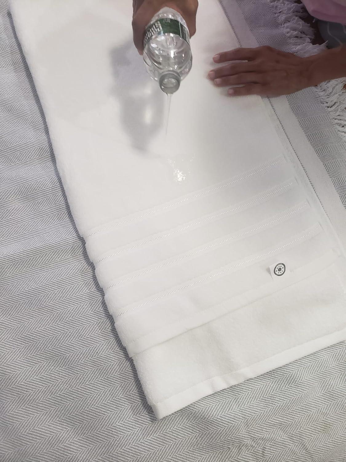 American Soft Linen 6 Piece Towel Set, 100% Cotton Bath Towels for Bathroom, Bordeaux Red