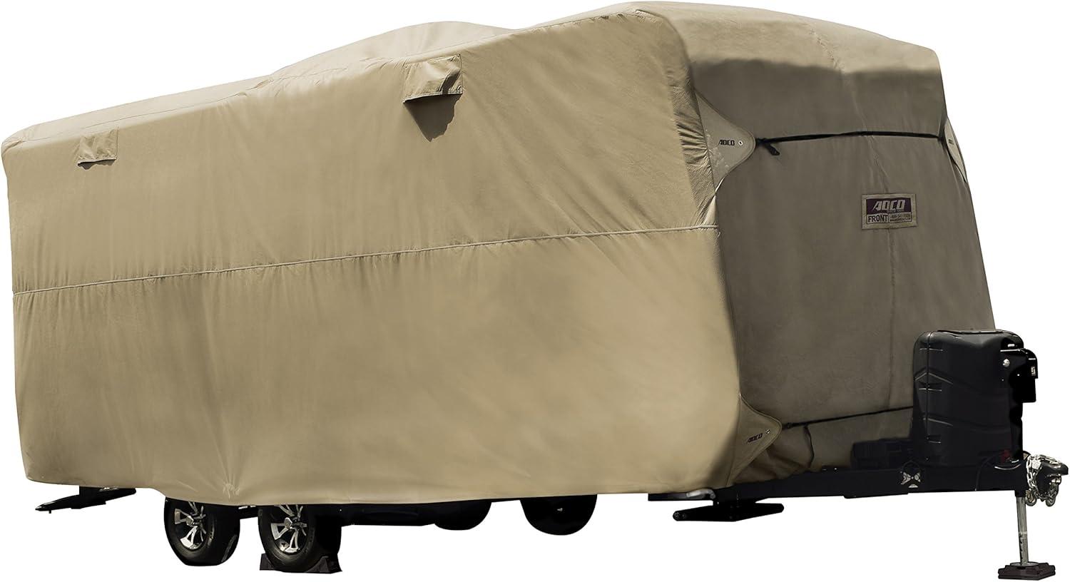 Tan Polypropylene All-Weather Travel Trailer Cover 20-22 Feet